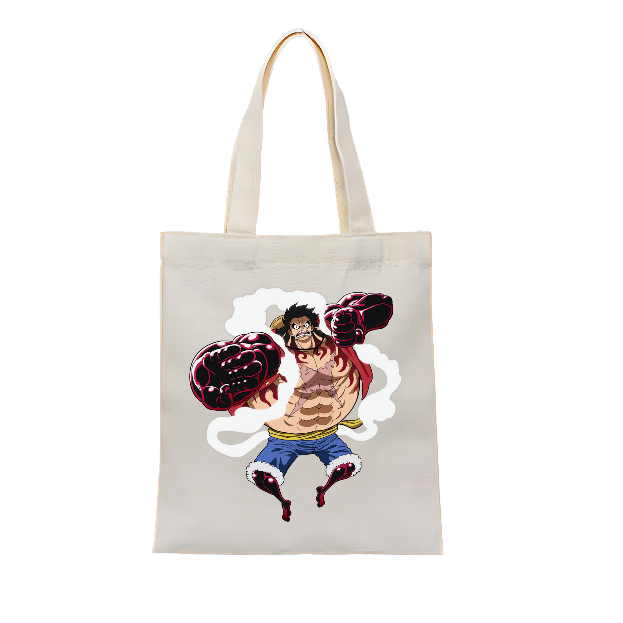 ワンピース モンキー・D・ルフィ ONE PIECE Monkey D. Luffy 縦型キャンバス生地手提げバッグ　トートバッグ