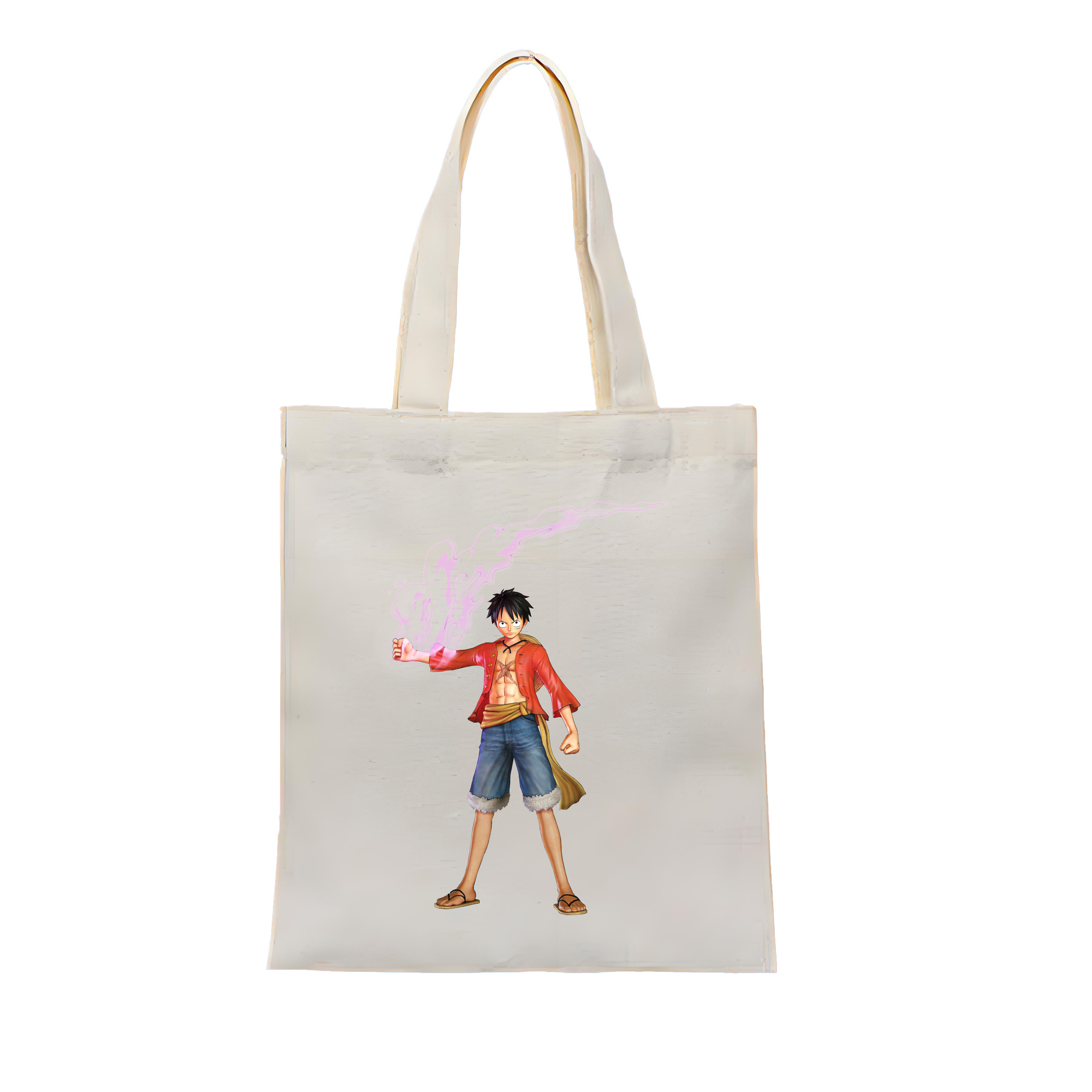 ワンピース モンキー・D・ルフィ ONE PIECE Monkey D. Luffy 縦型キャンバス生地手提げバッグ　トートバッグ