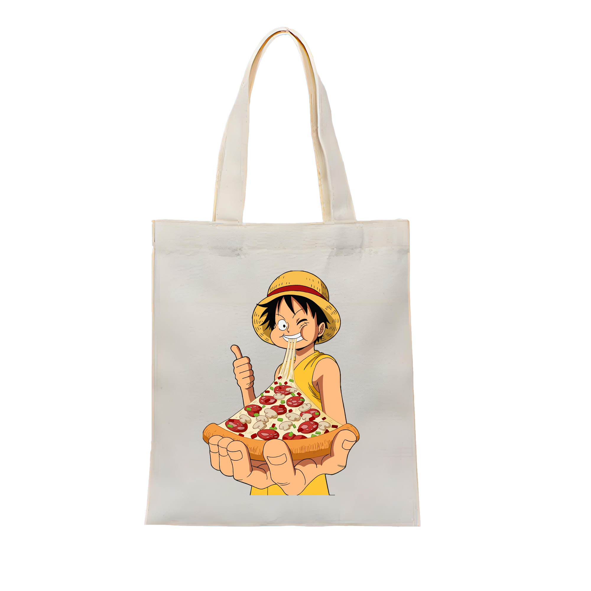 ワンピース モンキー・D・ルフィ ONE PIECE Monkey D. Luffy 縦型キャンバス生地手提げバッグ　トートバッグ