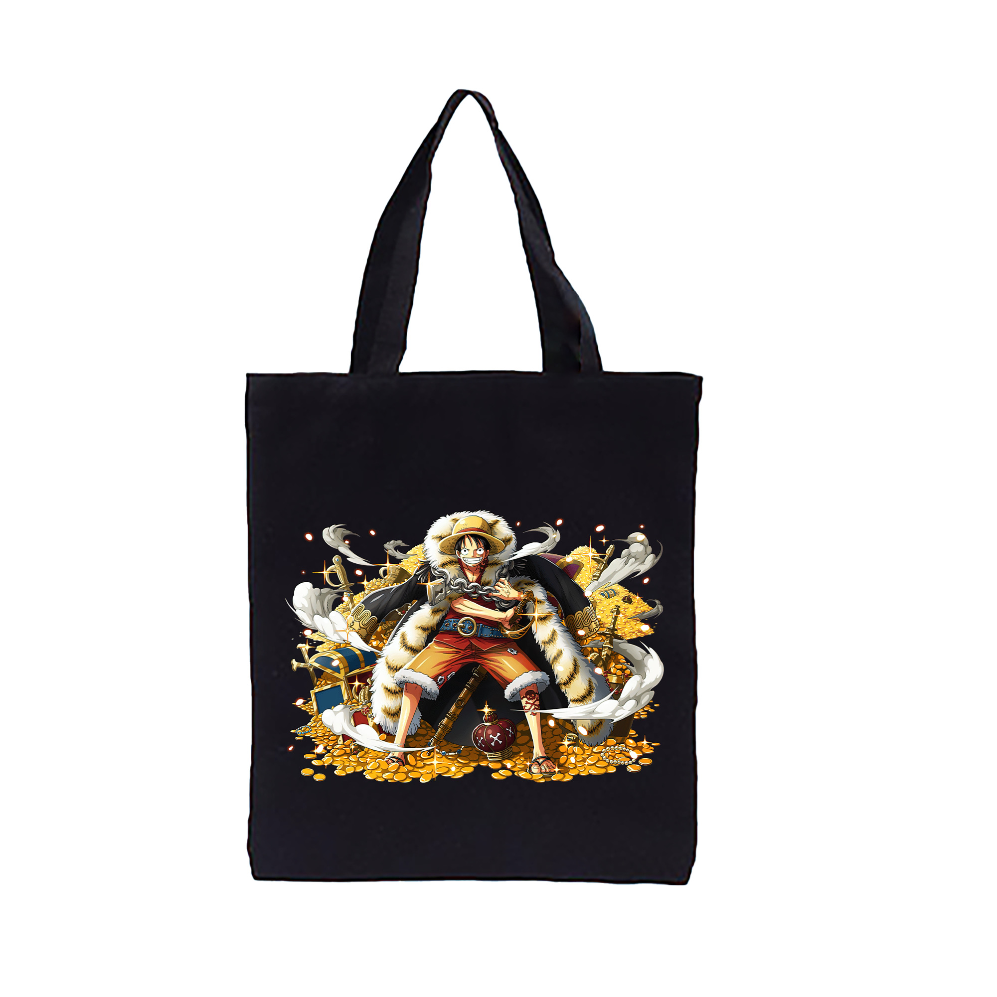ワンピース モンキー・D・ルフィ ONE PIECE Monkey D. Luffy 縦型キャンバス生地手提げバッグ　トートバッグ
