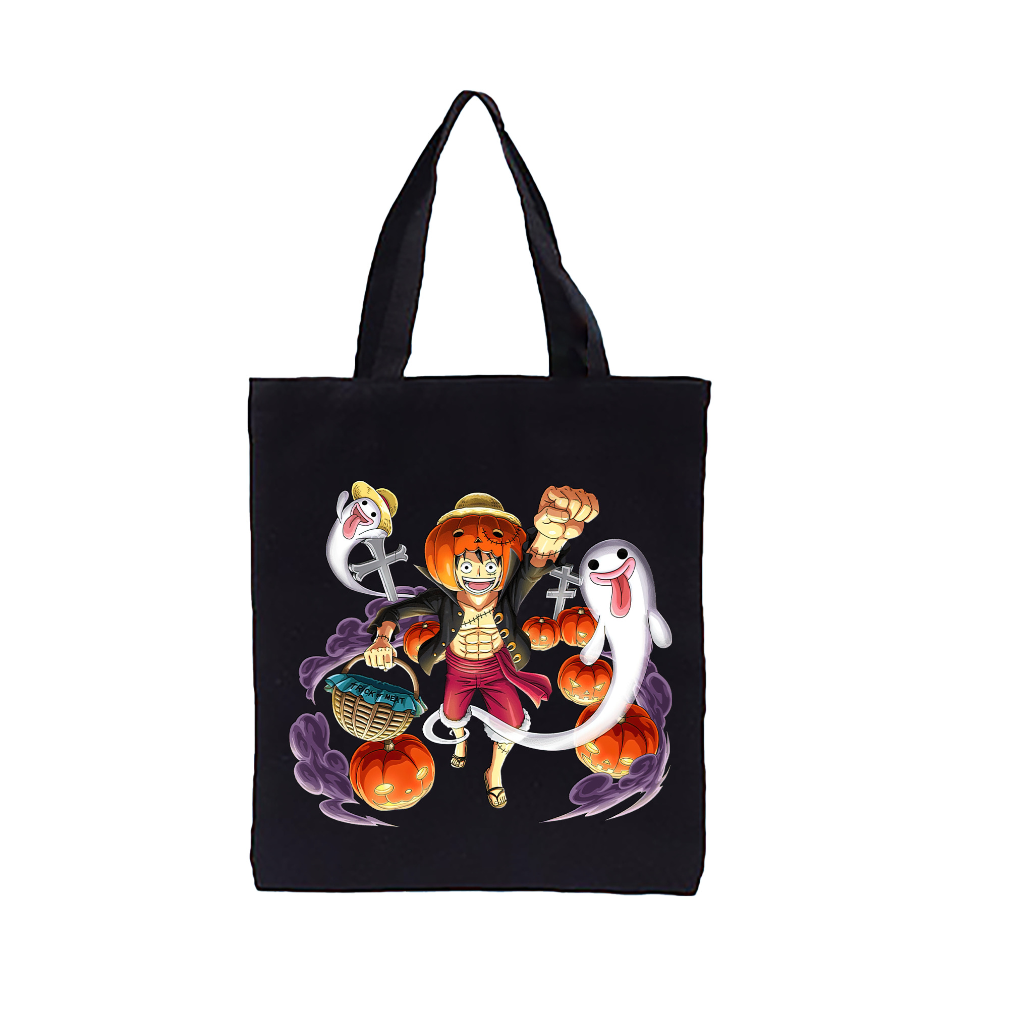 ワンピース モンキー・D・ルフィ ONE PIECE Monkey D. Luffy 縦型キャンバス生地手提げバッグ　トートバッグ