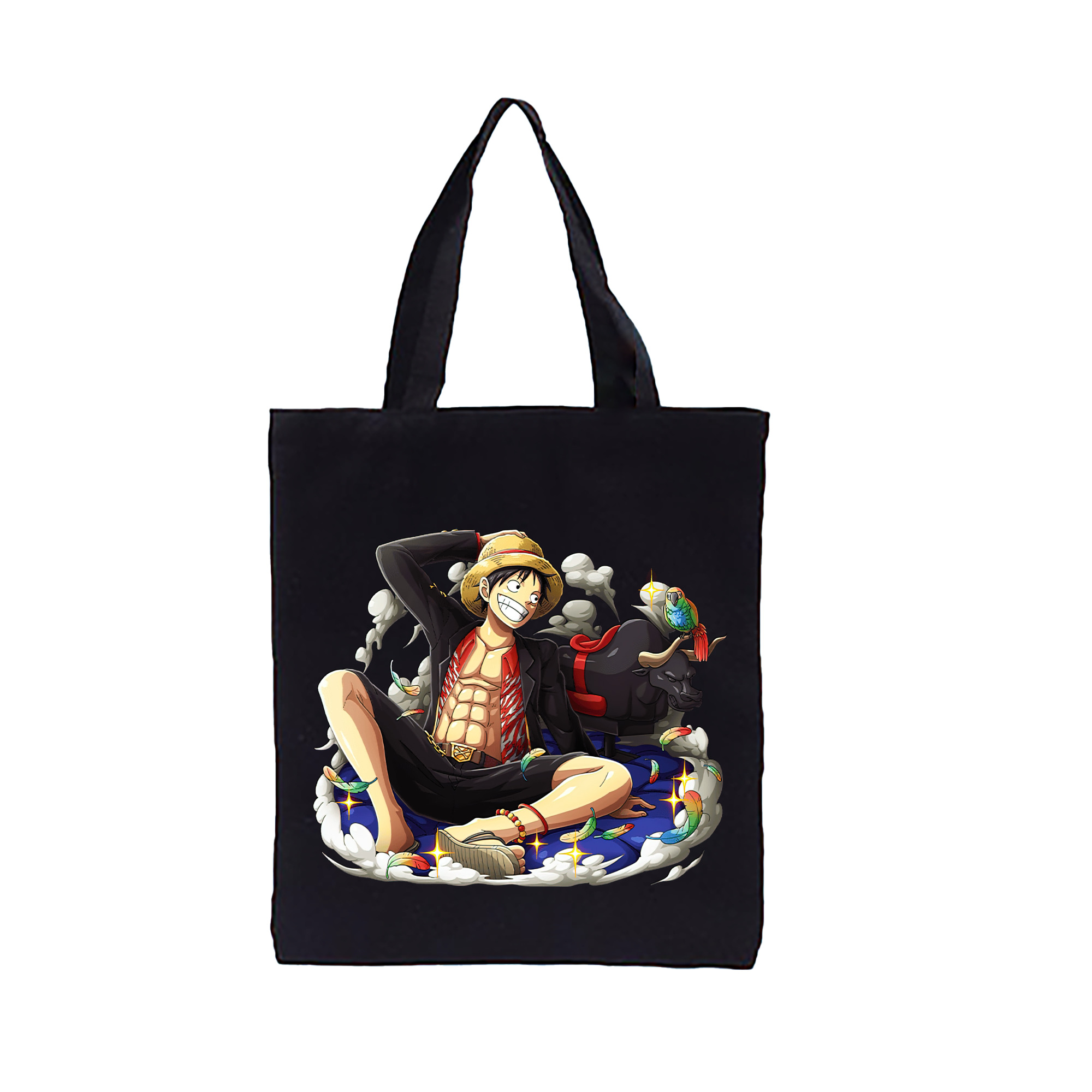 ワンピース モンキー・D・ルフィ ONE PIECE Monkey D. Luffy 縦型キャンバス生地手提げバッグ　トートバッグ