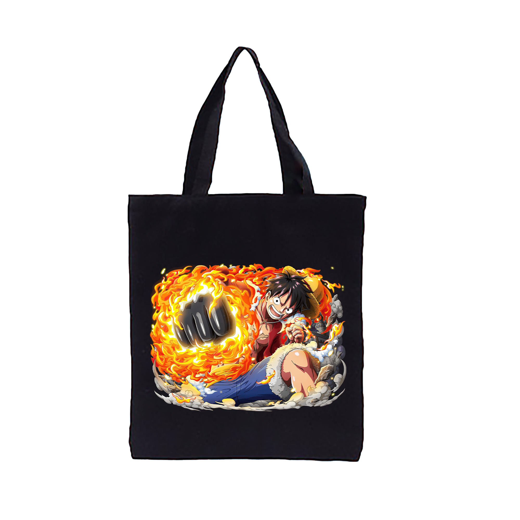 ワンピース モンキー・D・ルフィ ONE PIECE Monkey D. Luffy 縦型キャンバス生地手提げバッグ　トートバッグ
