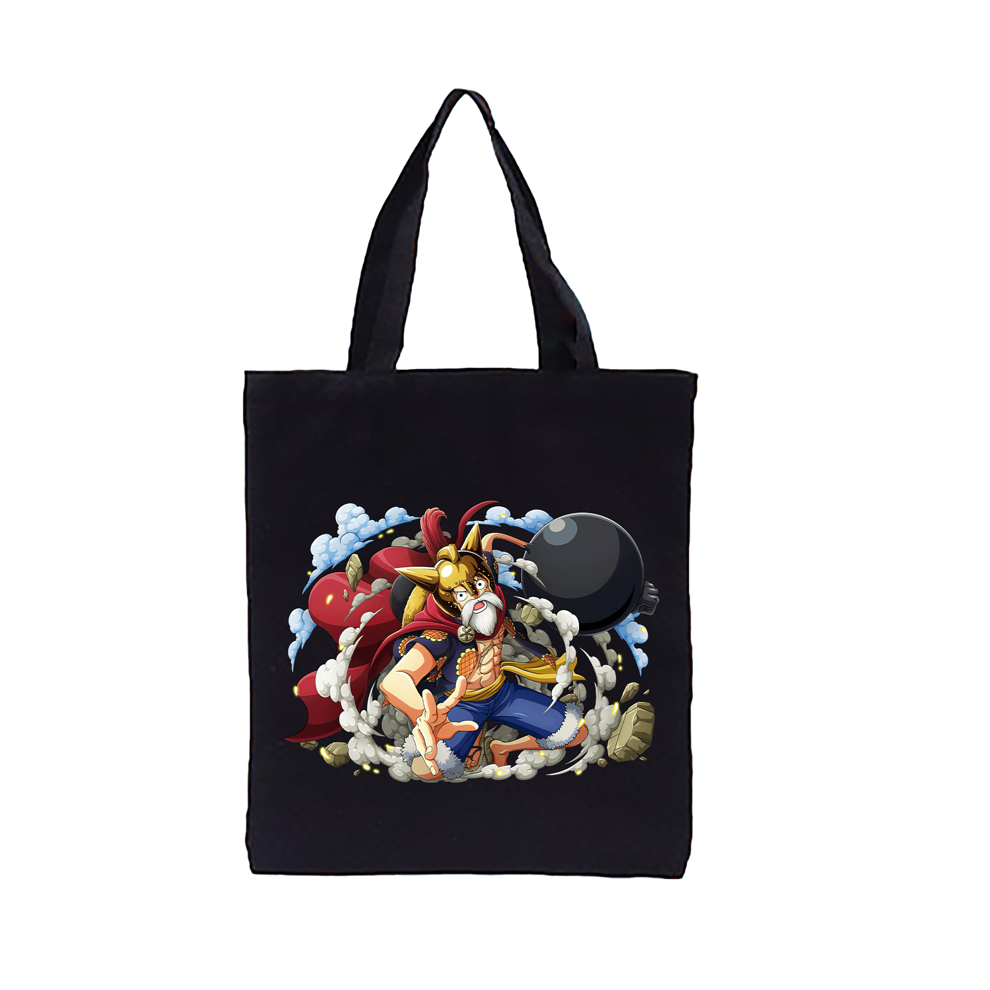 ワンピース モンキー・D・ルフィ ONE PIECE Monkey D. Luffy 縦型キャンバス生地手提げバッグ　トートバッグ