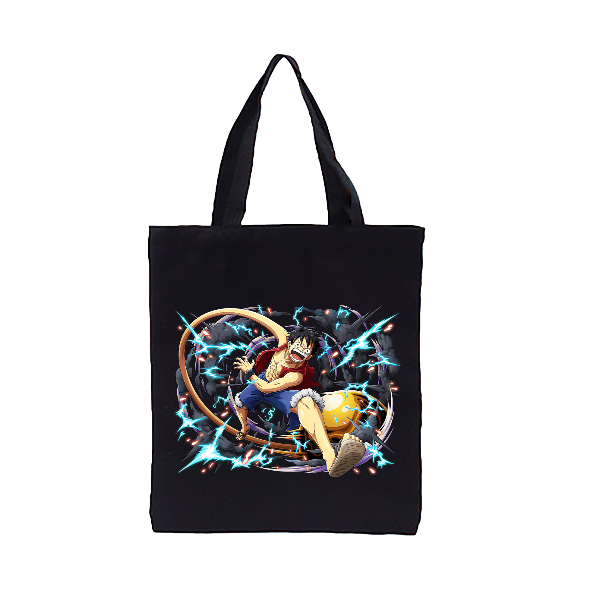 ワンピース モンキー・D・ルフィ ONE PIECE Monkey D. Luffy 縦型キャンバス生地手提げバッグ　トートバッグ