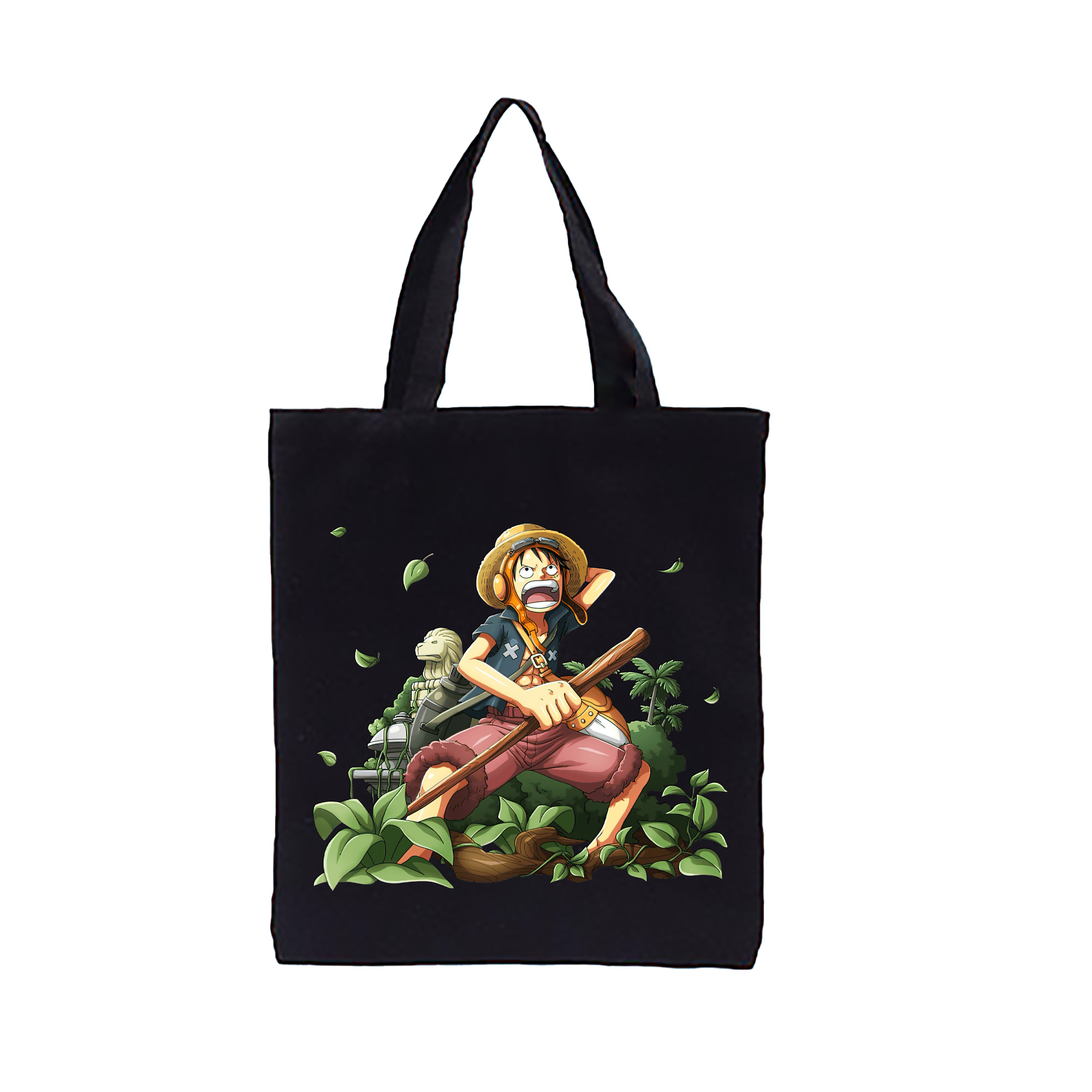 （画像用） ワンピース モンキー・D・ルフィ ONE PIECE Monkey D. Luffy 縦型キャンバス生地手提げバッグ　トートバッグ