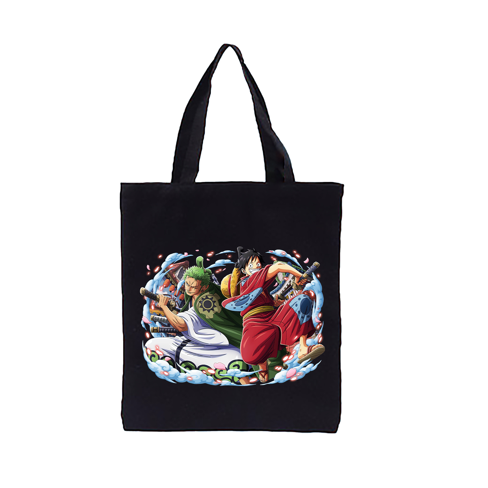 ワンピース モンキー・D・ルフィ ONE PIECE Monkey D. Luffy 縦型キャンバス生地手提げバッグ　トートバッグ