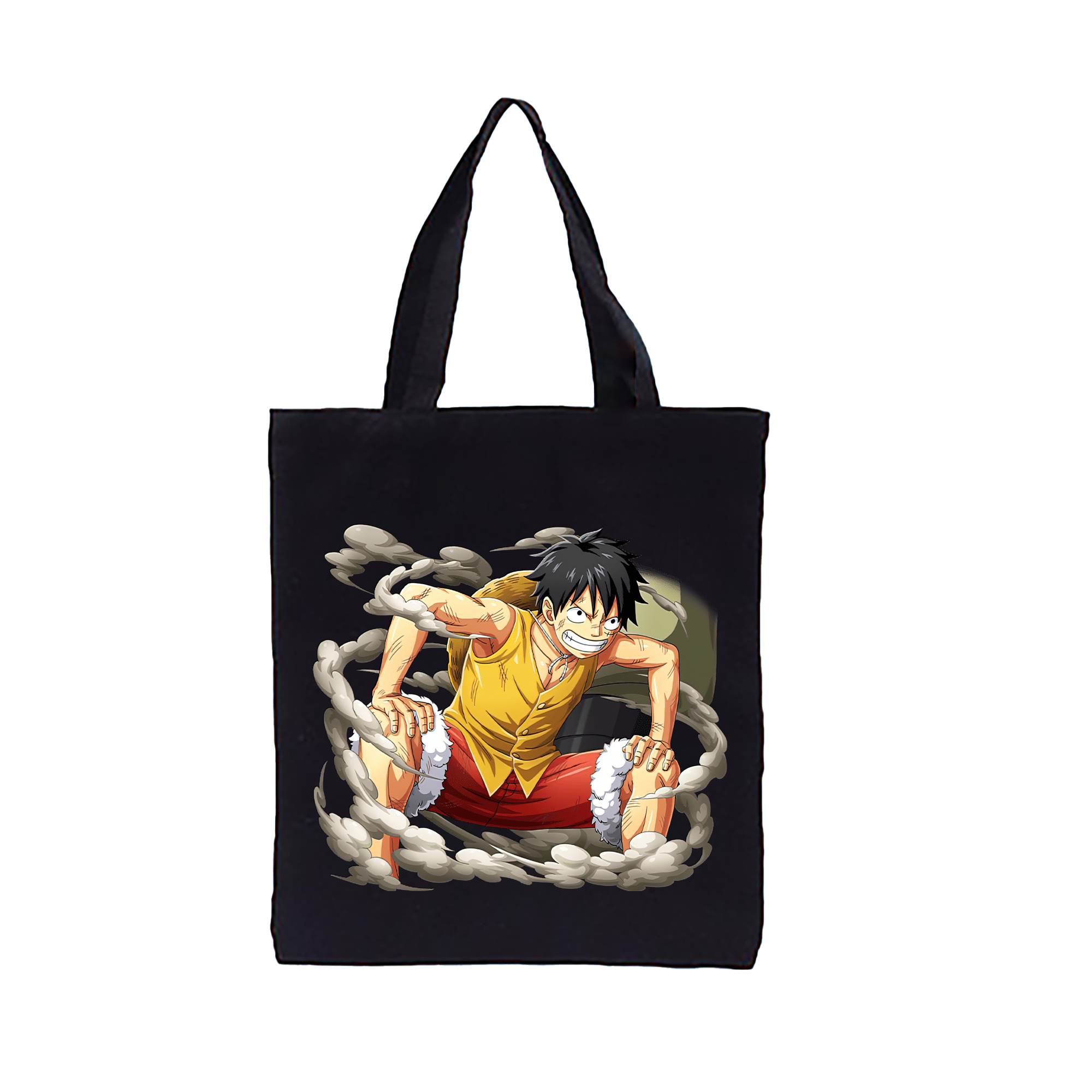 ワンピース モンキー・D・ルフィ ONE PIECE Monkey D. Luffy 縦型キャンバス生地手提げバッグ　トートバッグ