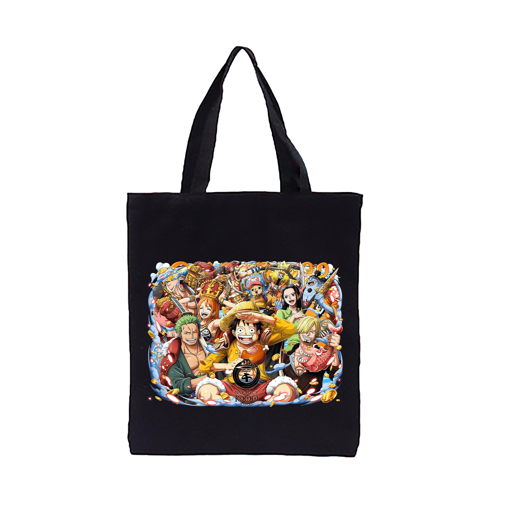 ワンピース モンキー・D・ルフィ ONE PIECE Monkey D. Luffy 縦型キャンバス生地手提げバッグ　トートバッグ