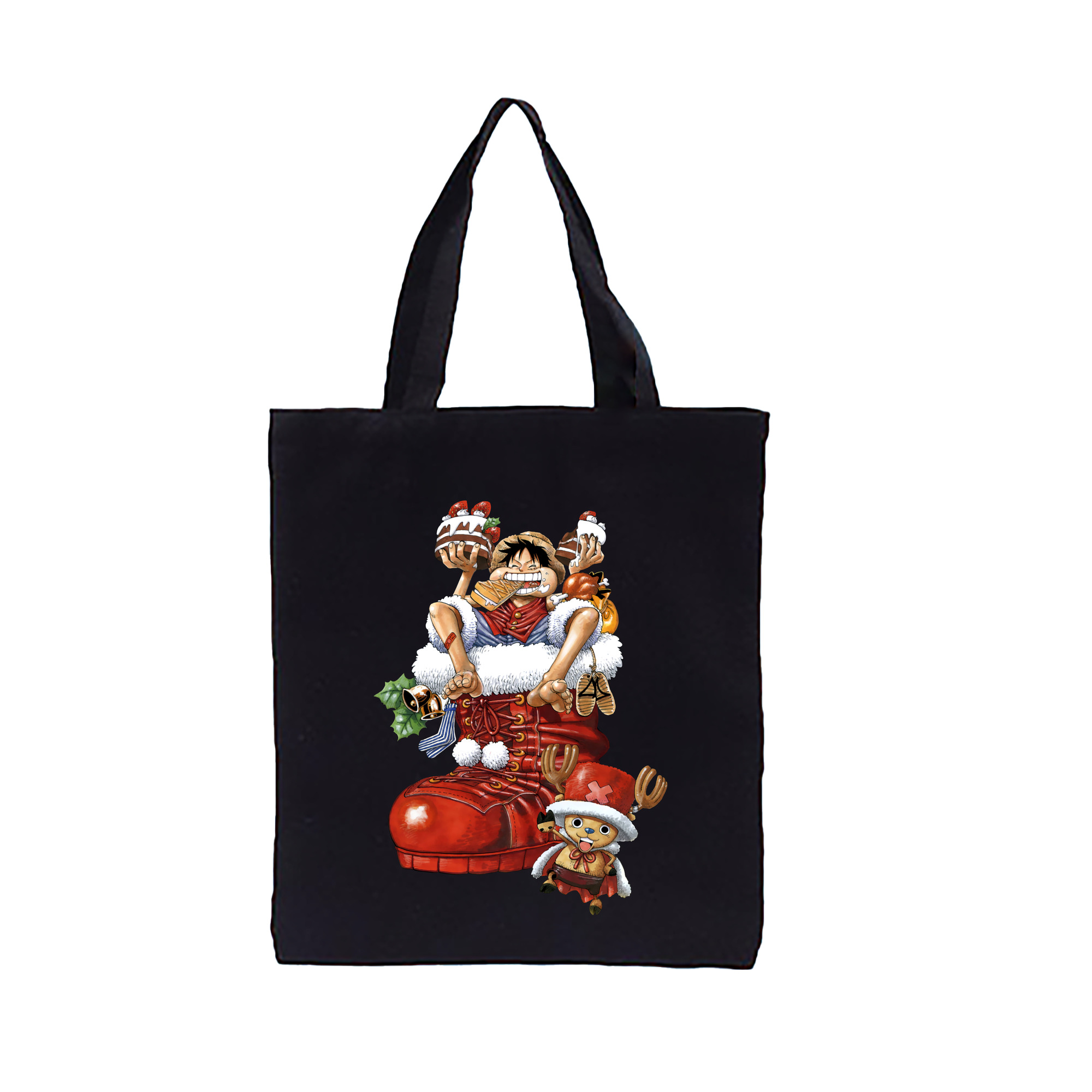 ワンピース モンキー・D・ルフィ ONE PIECE Monkey D. Luffy 縦型キャンバス生地手提げバッグ　トートバッグ