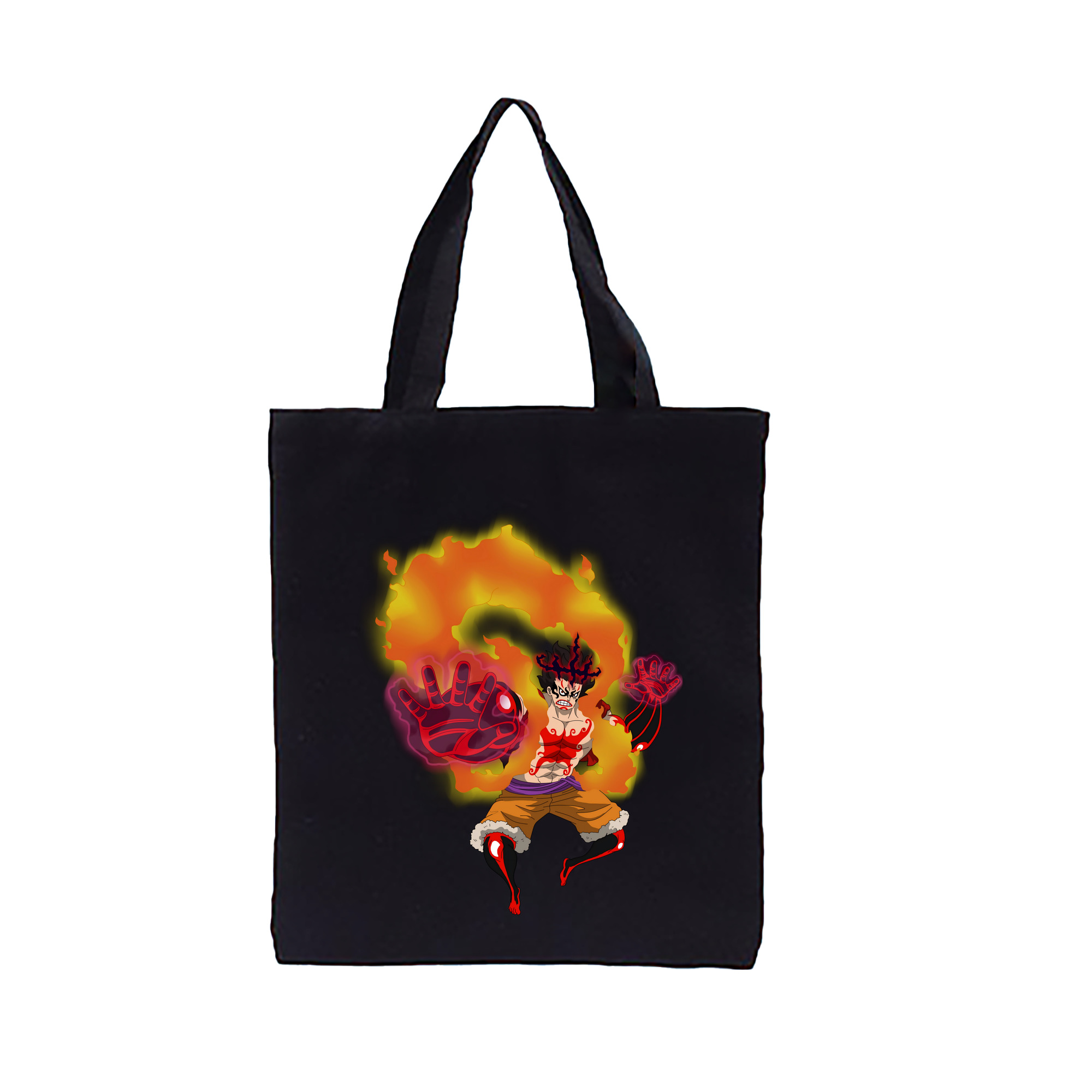 （画像用） ワンピース モンキー・D・ルフィ ONE PIECE Monkey D. Luffy 縦型キャンバス生地手提げバッグ　トートバッグ