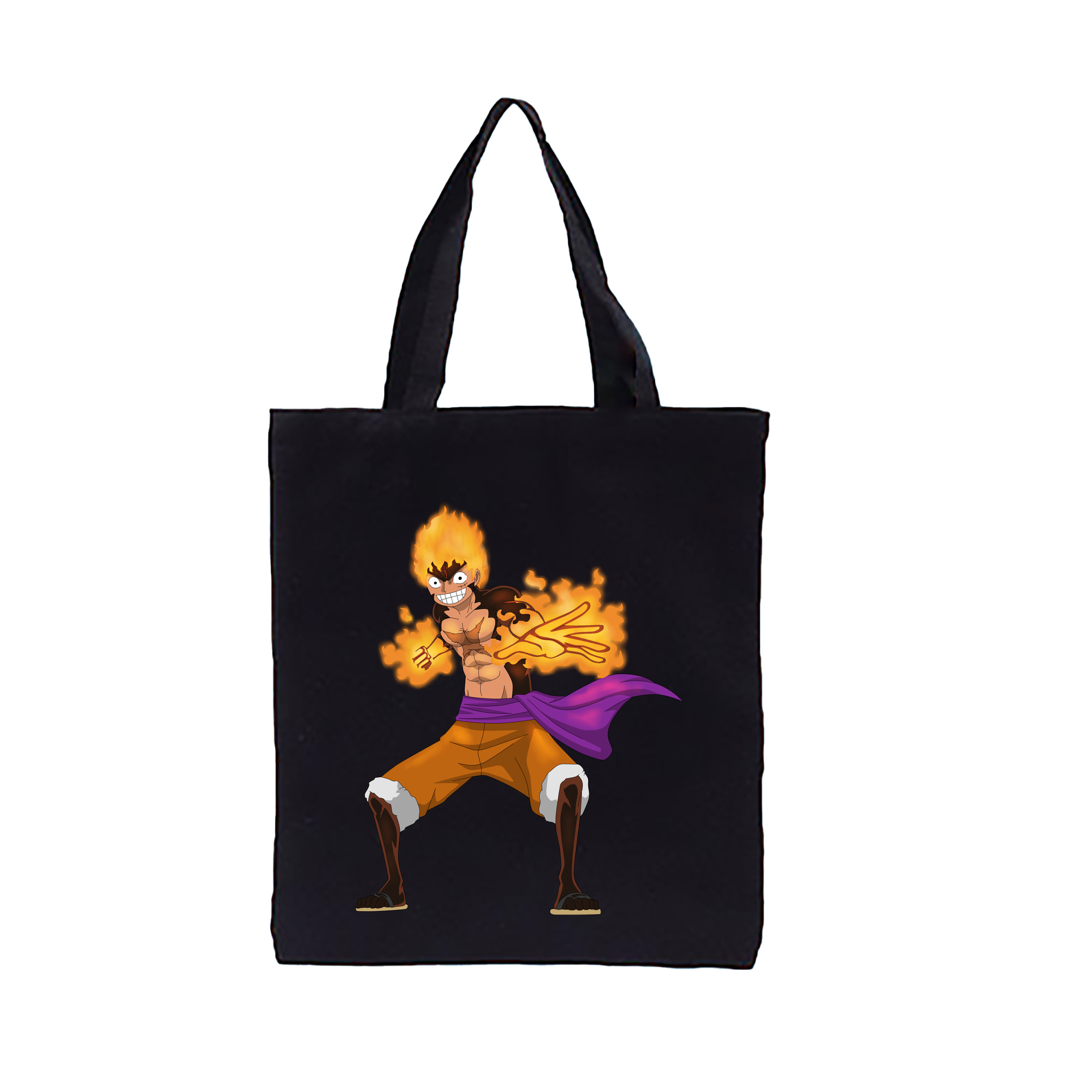 ワンピース モンキー・D・ルフィ ONE PIECE Monkey D. Luffy 縦型キャンバス生地手提げバッグ　トートバッグ
