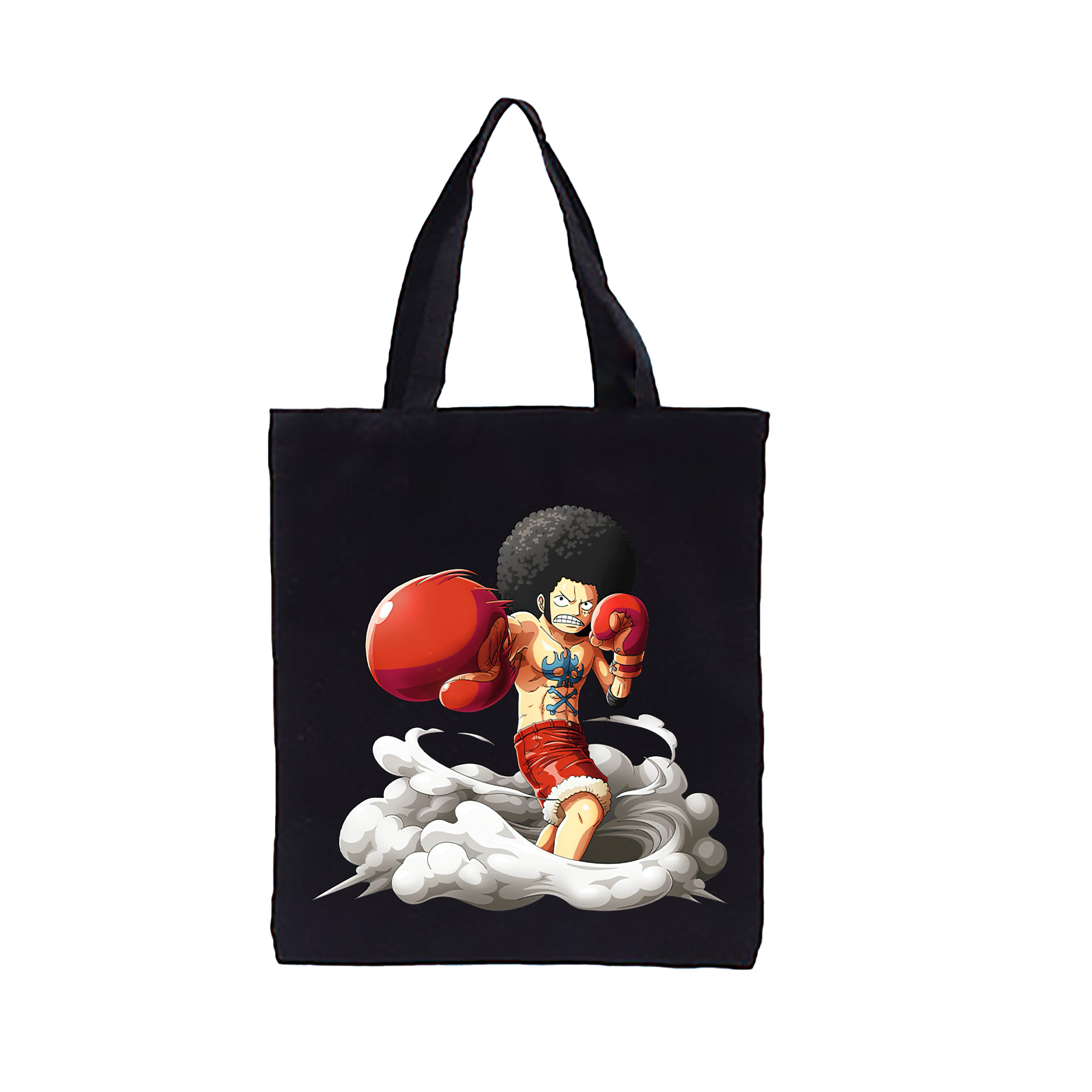 ワンピース モンキー・D・ルフィ ONE PIECE Monkey D. Luffy 縦型キャンバス生地手提げバッグ　トートバッグ