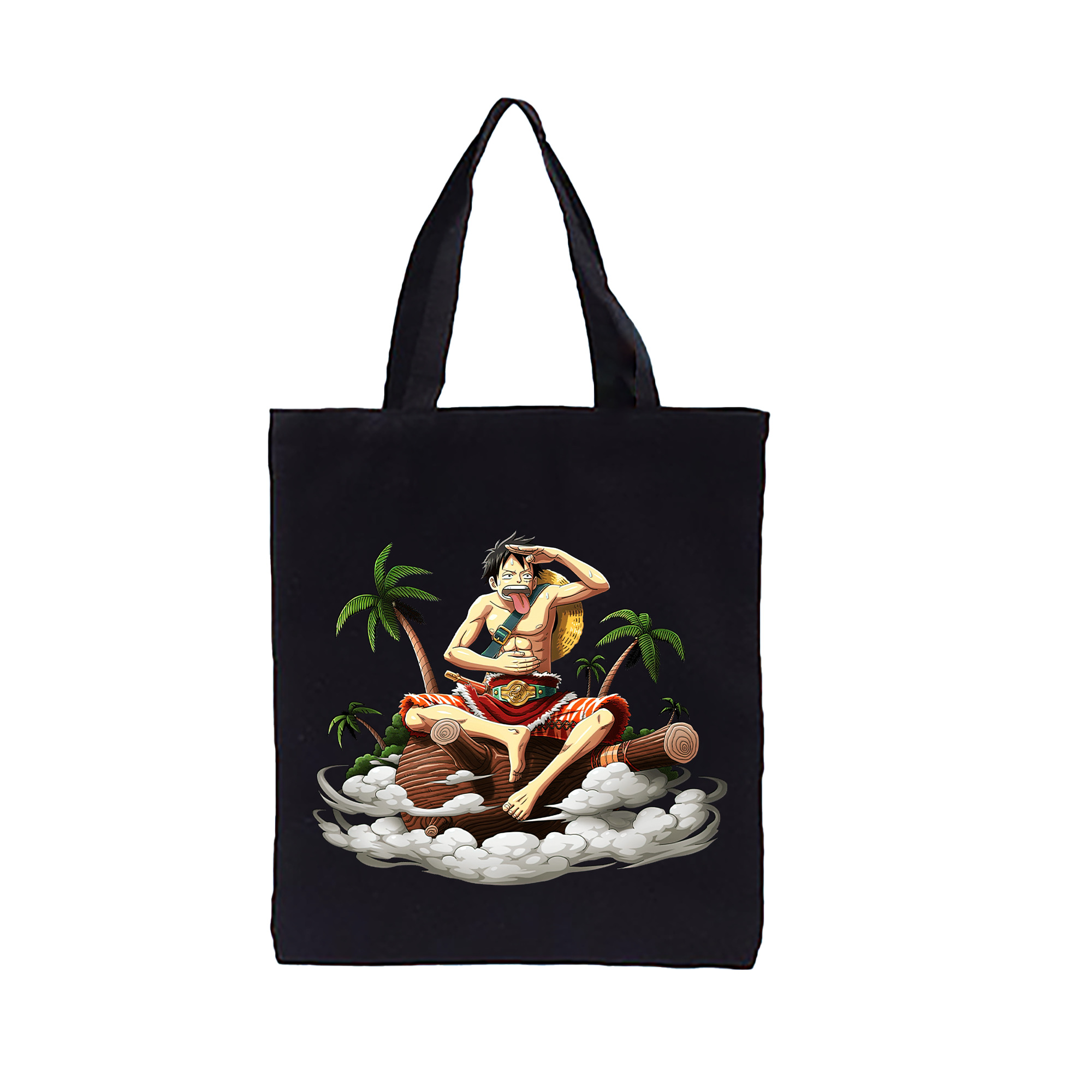 ワンピース モンキー・D・ルフィ ONE PIECE Monkey D. Luffy 縦型キャンバス生地手提げバッグ　トートバッグ