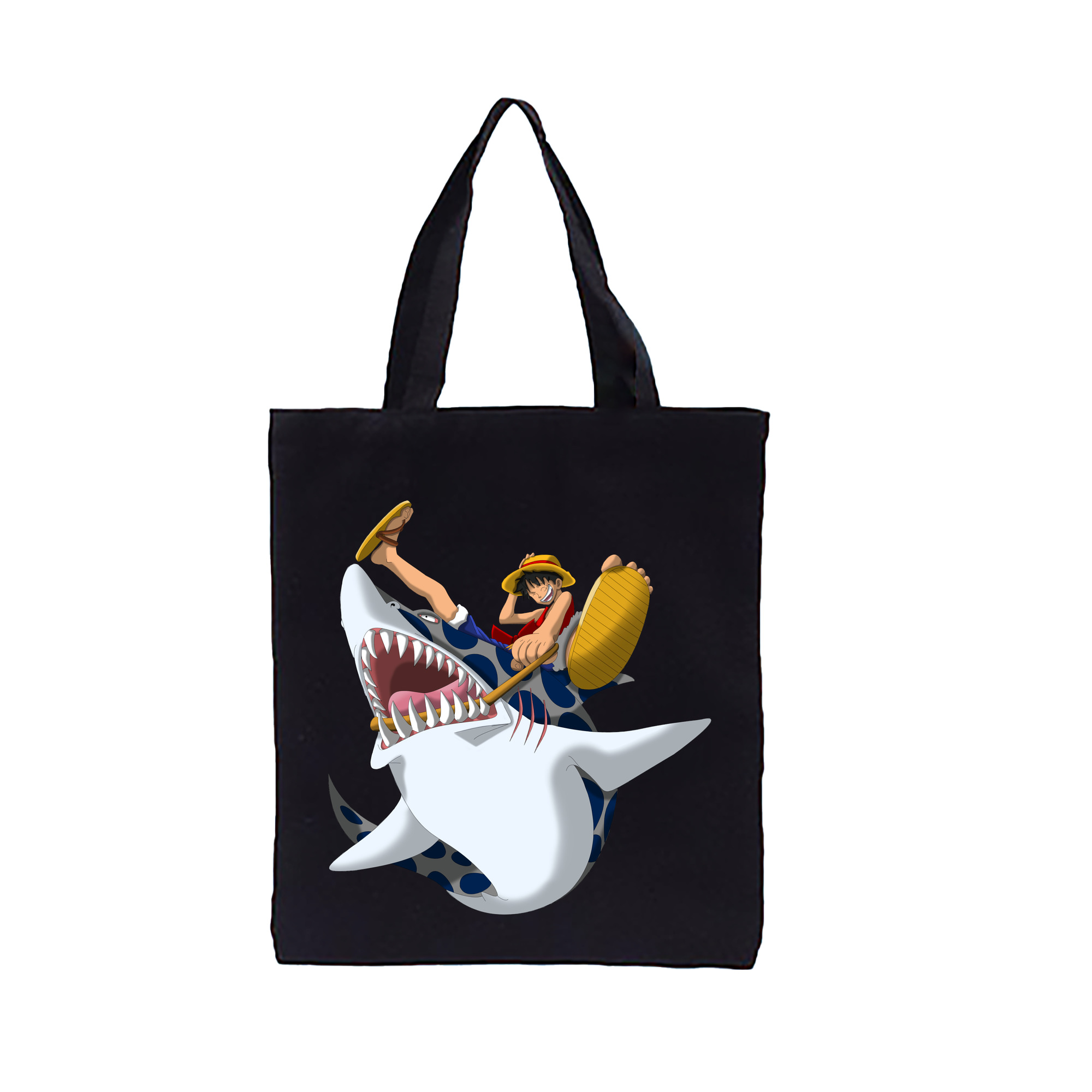 ワンピース モンキー・D・ルフィ ONE PIECE Monkey D. Luffy 縦型キャンバス生地手提げバッグ　トートバッグ