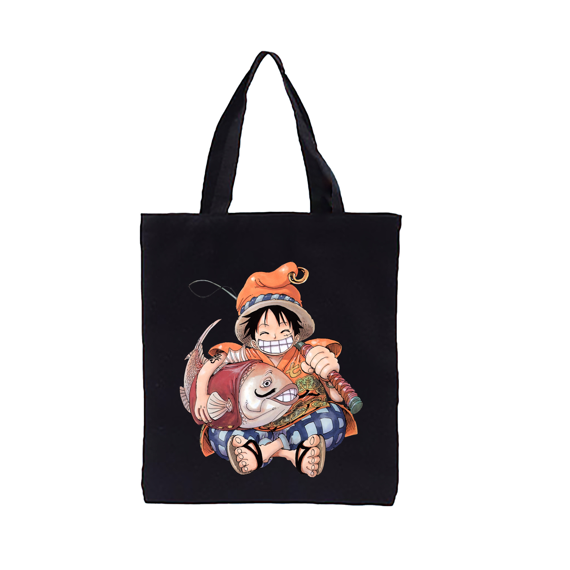 ワンピース モンキー・D・ルフィ ONE PIECE Monkey D. Luffy 縦型キャンバス生地手提げバッグ　トートバッグ