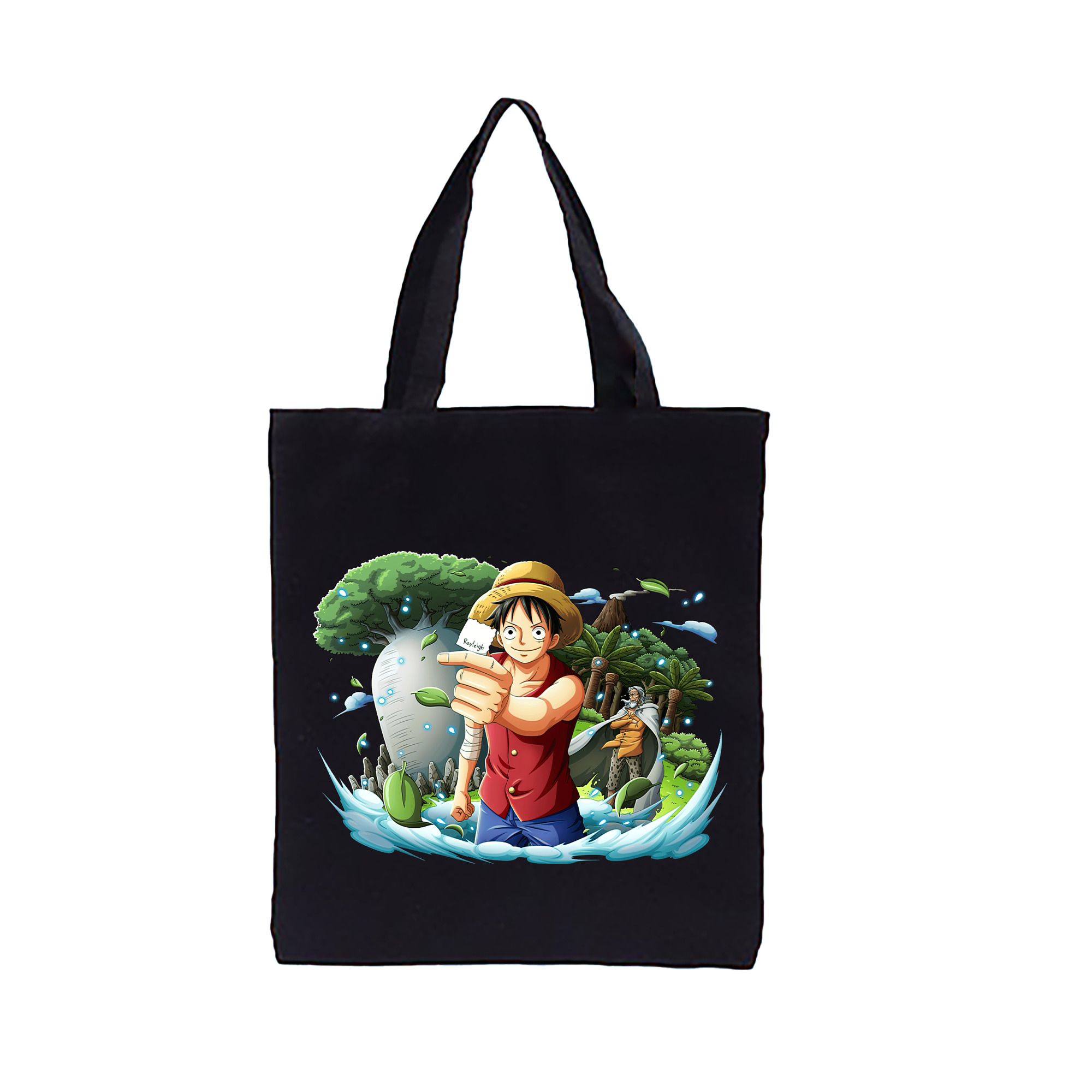 ワンピース モンキー・D・ルフィ ONE PIECE Monkey D. Luffy 縦型キャンバス生地手提げバッグ　トートバッグ