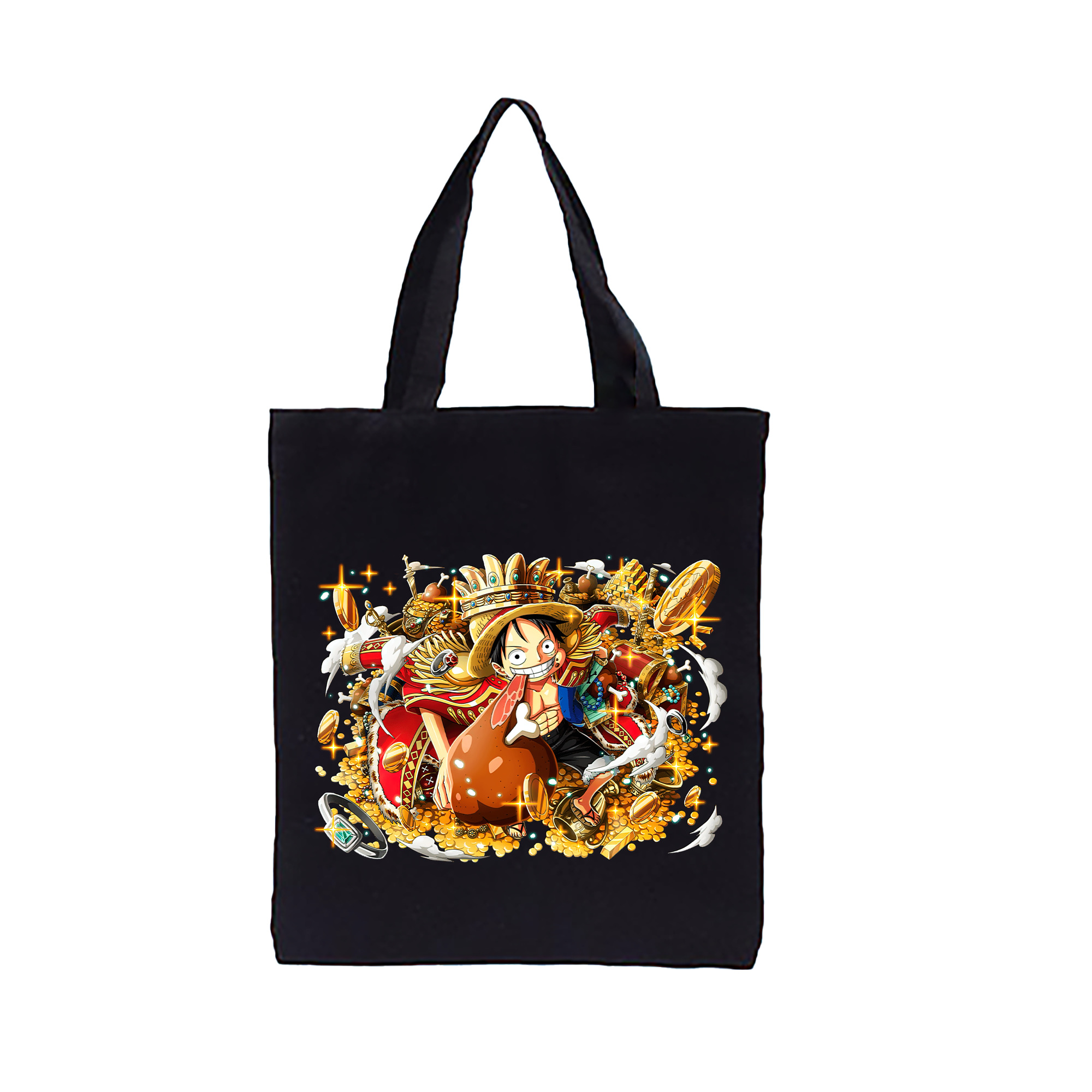 ワンピース モンキー・D・ルフィ ONE PIECE Monkey D. Luffy 縦型キャンバス生地手提げバッグ　トートバッグ