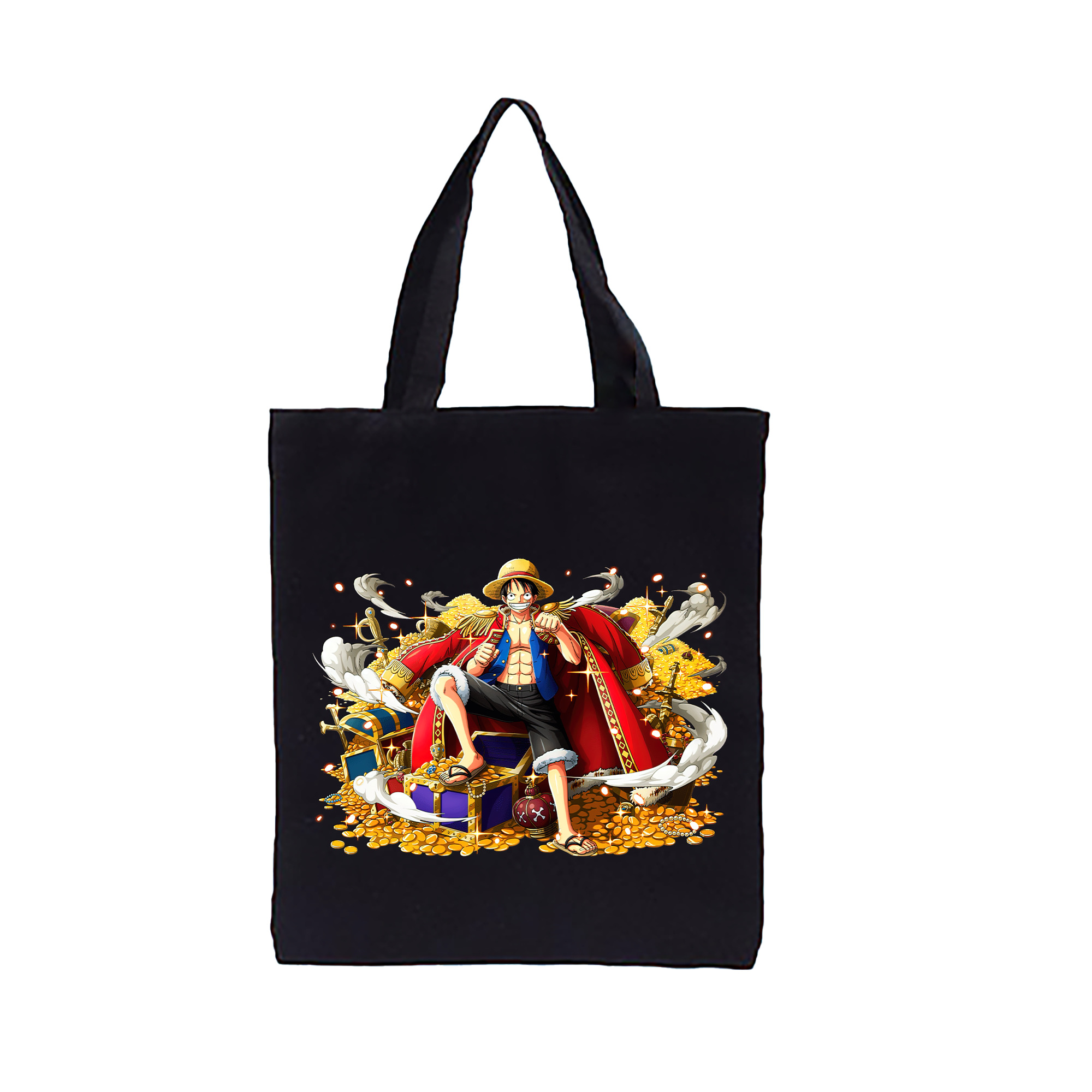 ワンピース モンキー・D・ルフィ ONE PIECE Monkey D. Luffy 縦型キャンバス生地手提げバッグ　トートバッグ