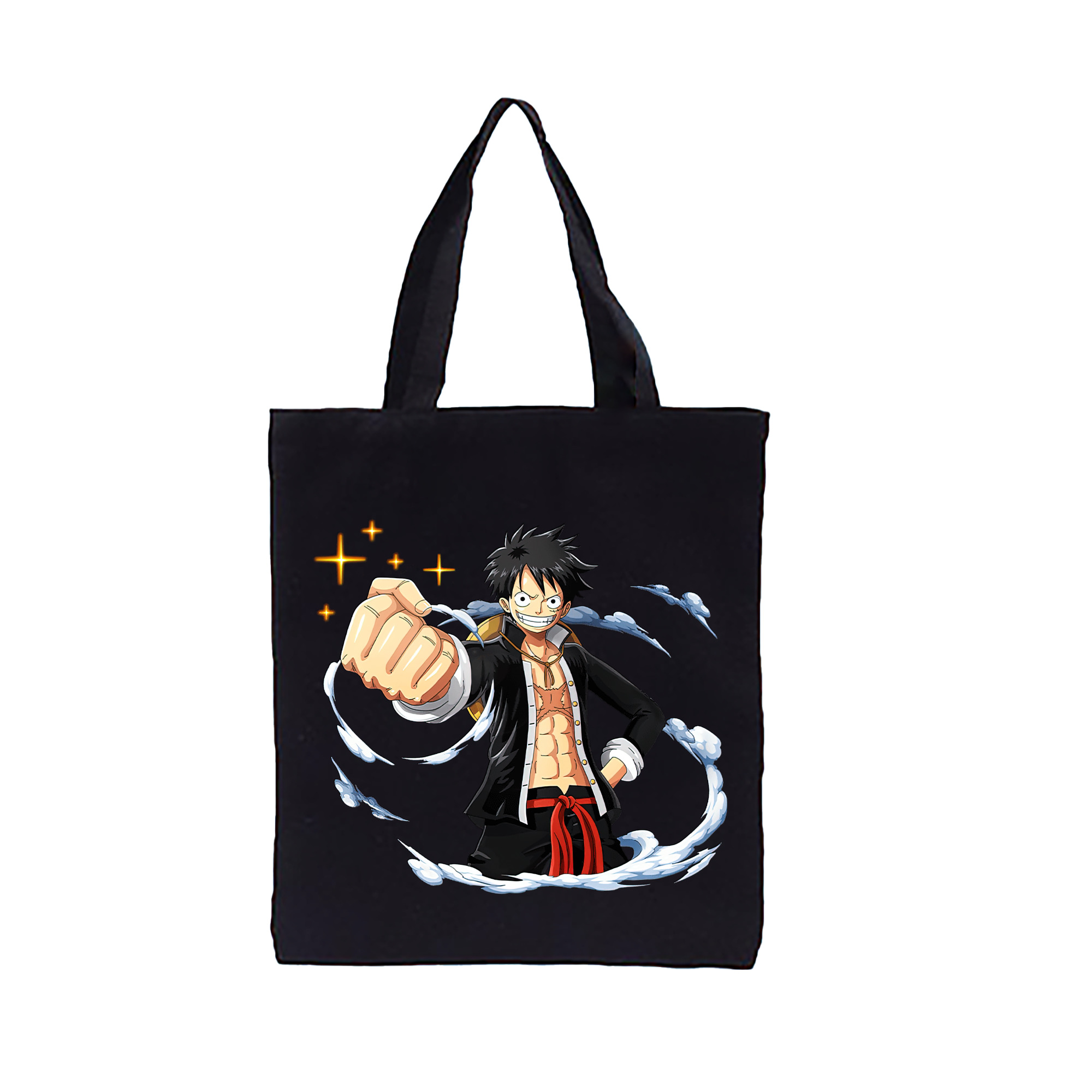ワンピース モンキー・D・ルフィ ONE PIECE Monkey D. Luffy 縦型キャンバス生地手提げバッグ　トートバッグ