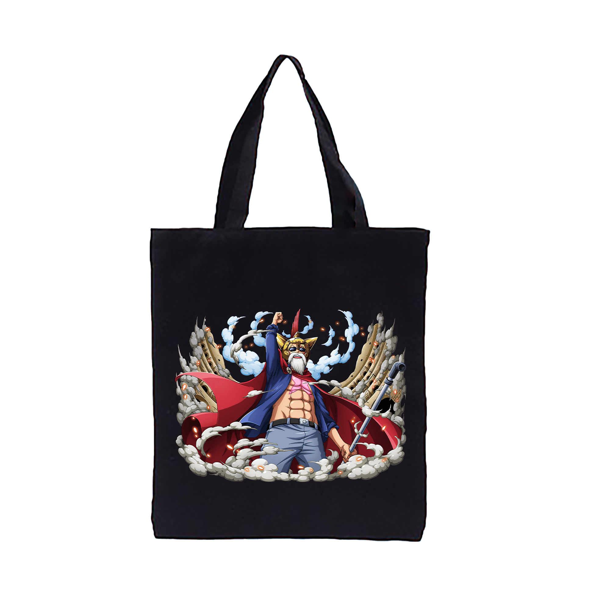 ワンピース モンキー・D・ルフィ ONE PIECE Monkey D. Luffy 縦型キャンバス生地手提げバッグ　トートバッグ