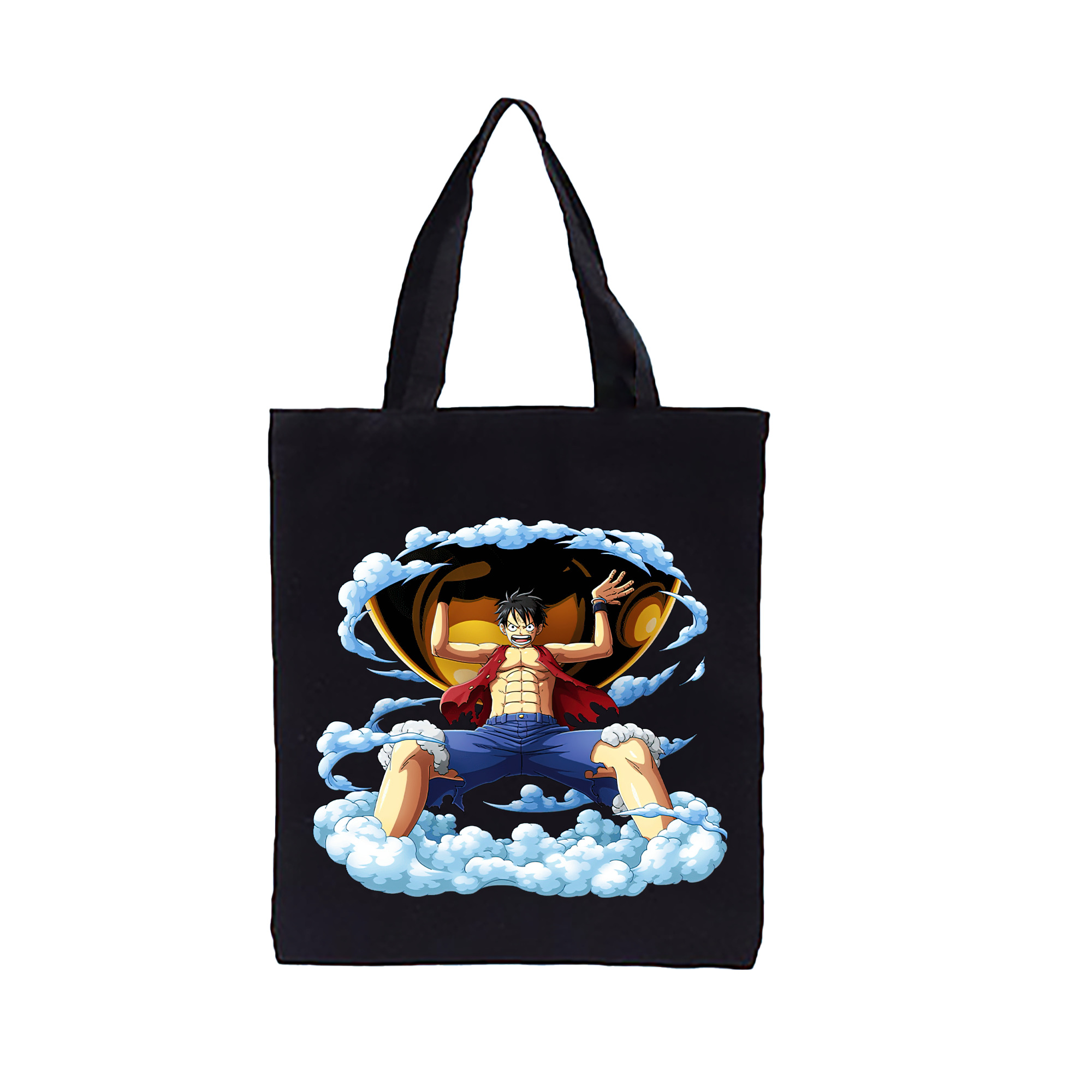 ワンピース モンキー・D・ルフィ ONE PIECE Monkey D. Luffy 縦型キャンバス生地手提げバッグ　トートバッグ