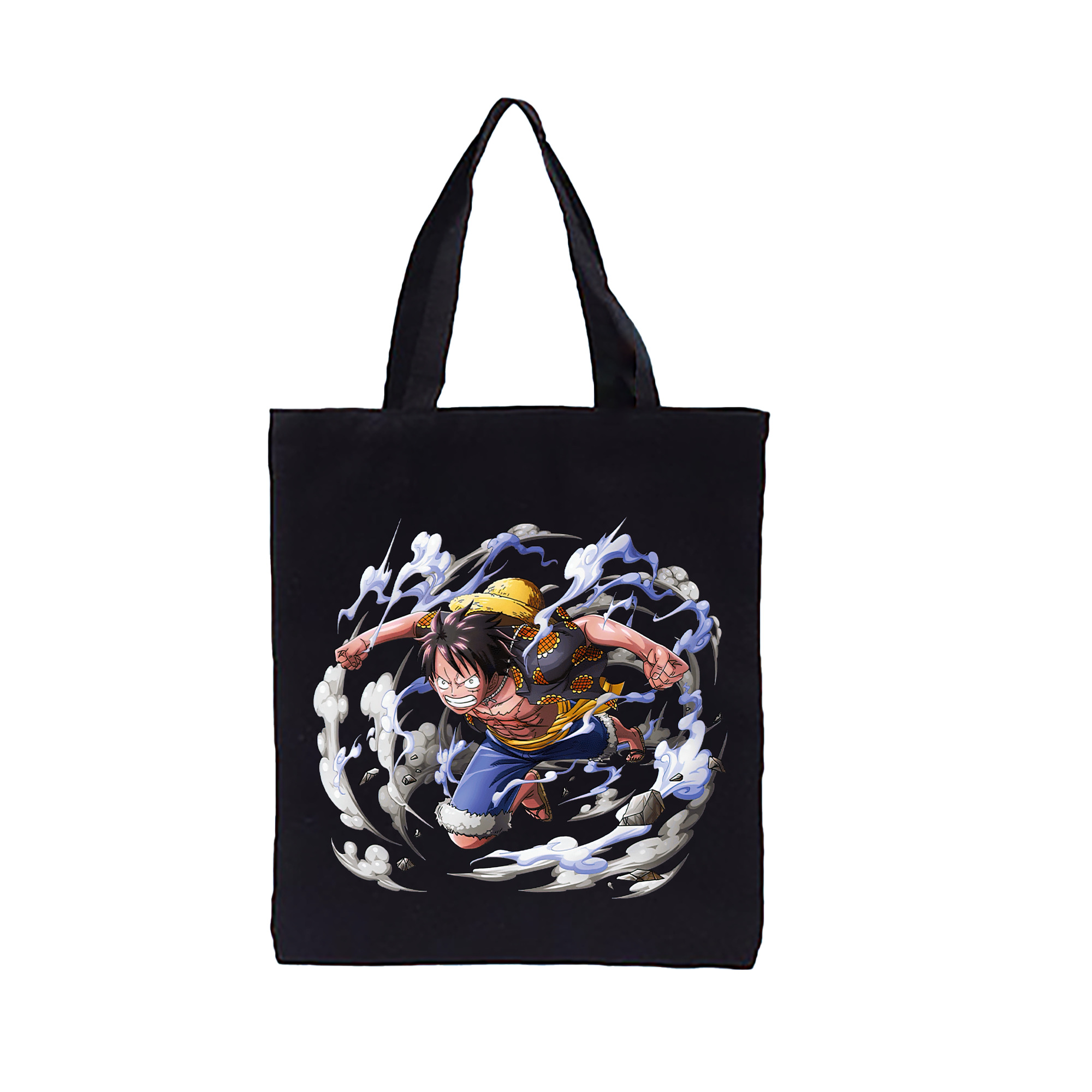 ワンピース モンキー・D・ルフィ ONE PIECE Monkey D. Luffy 縦型キャンバス生地手提げバッグ　トートバッグ
