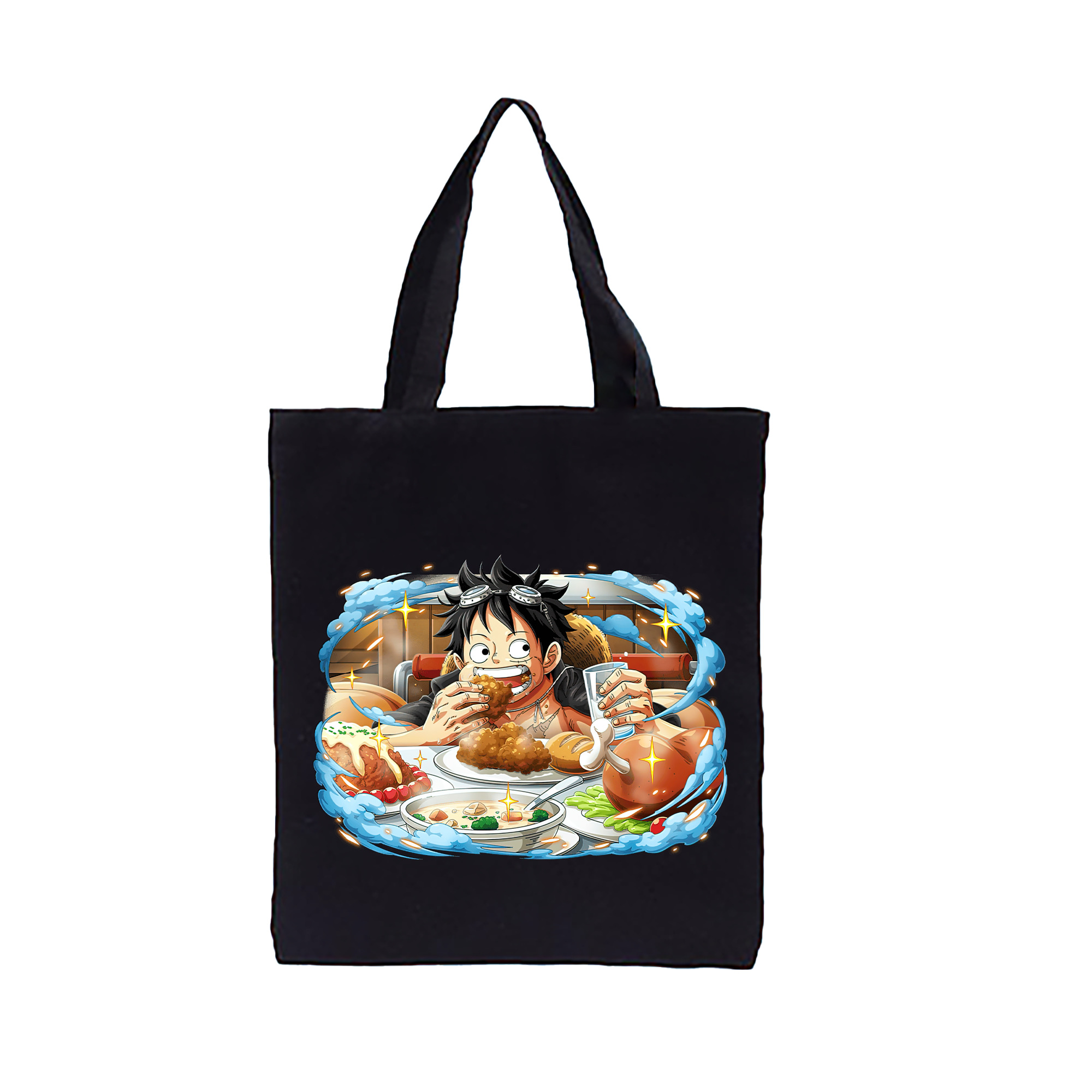 ワンピース モンキー・D・ルフィ ONE PIECE Monkey D. Luffy 縦型キャンバス生地手提げバッグ　トートバッグ