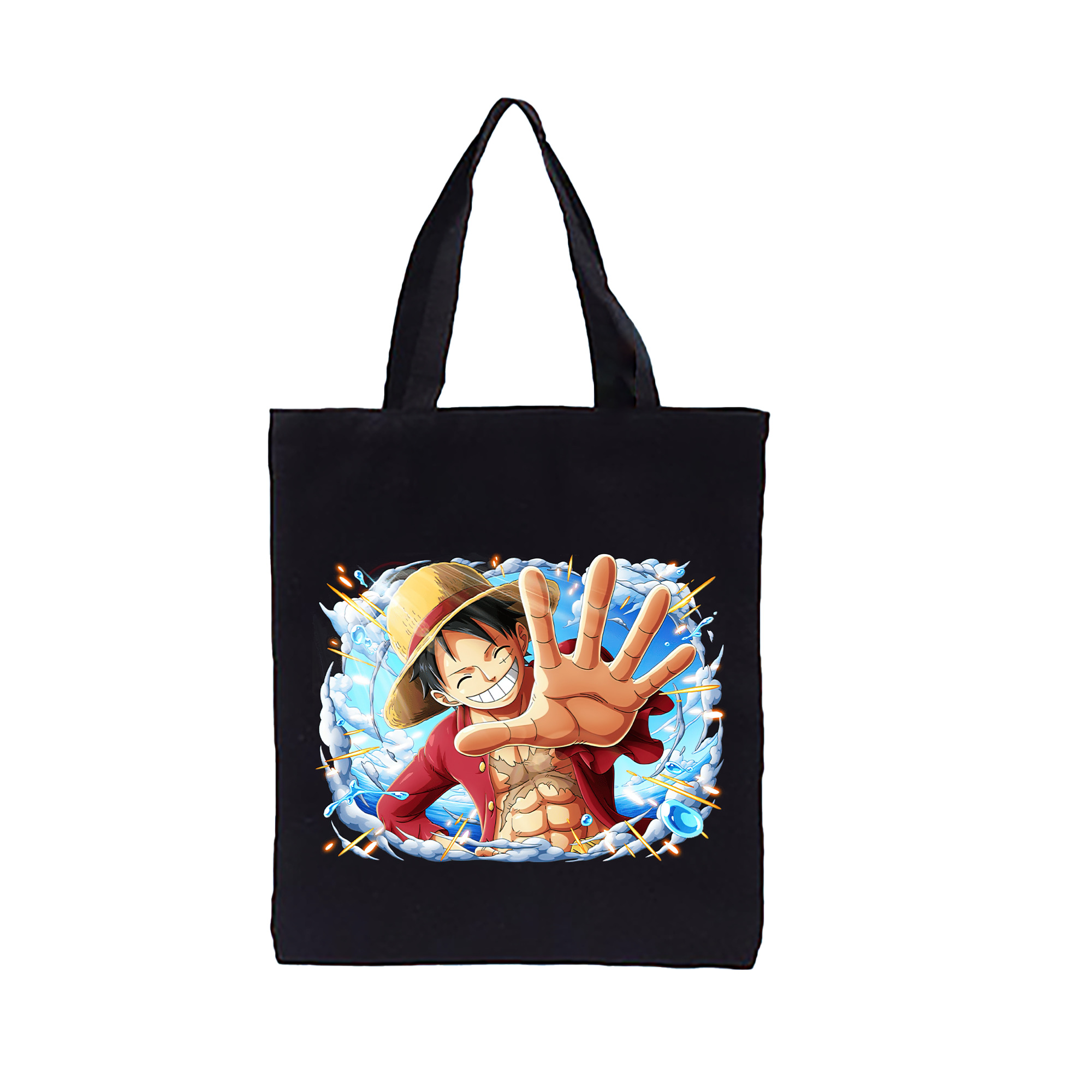 ワンピース モンキー・D・ルフィ ONE PIECE Monkey D. Luffy 縦型キャンバス生地手提げバッグ　トートバッグ
