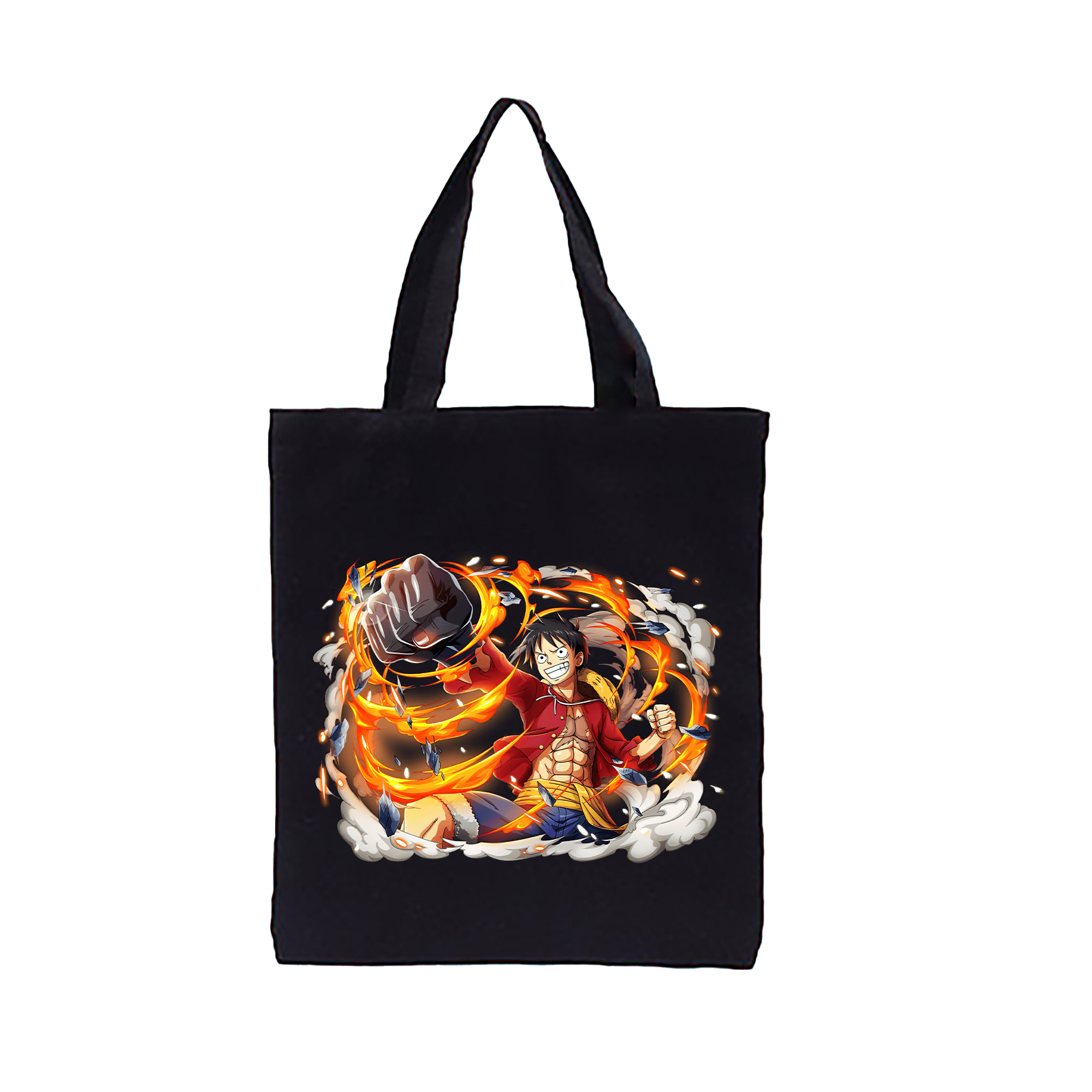 ワンピース モンキー・D・ルフィ ONE PIECE Monkey D. Luffy 縦型キャンバス生地手提げバッグ　トートバッグ