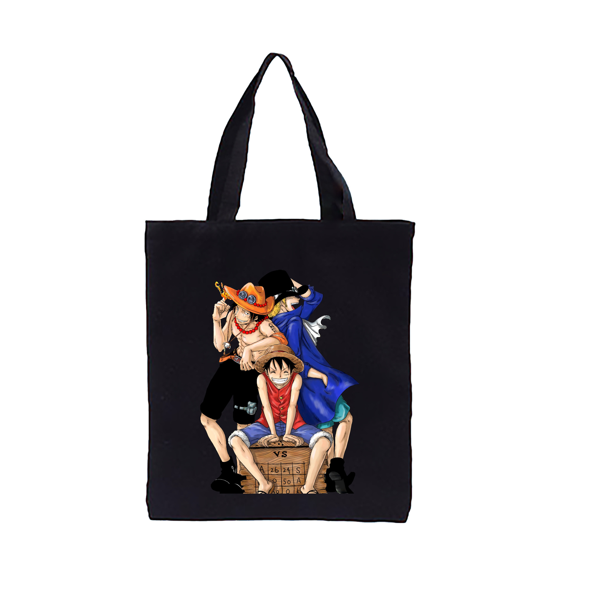 ワンピース モンキー・D・ルフィ ONE PIECE Monkey D. Luffy 縦型キャンバス生地手提げバッグ　トートバッグ