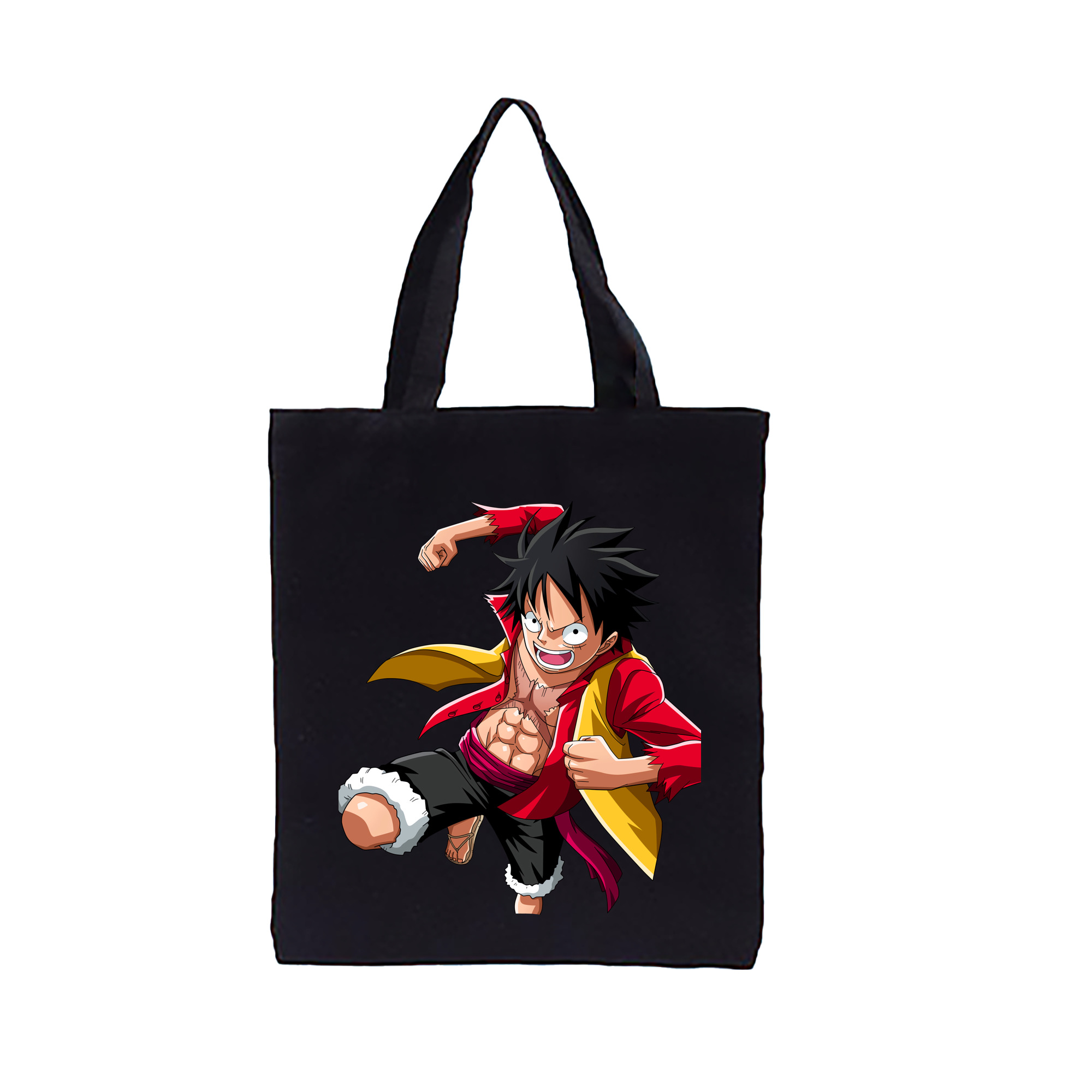 ワンピース モンキー・D・ルフィ ONE PIECE Monkey D. Luffy 縦型キャンバス生地手提げバッグ　トートバッグ