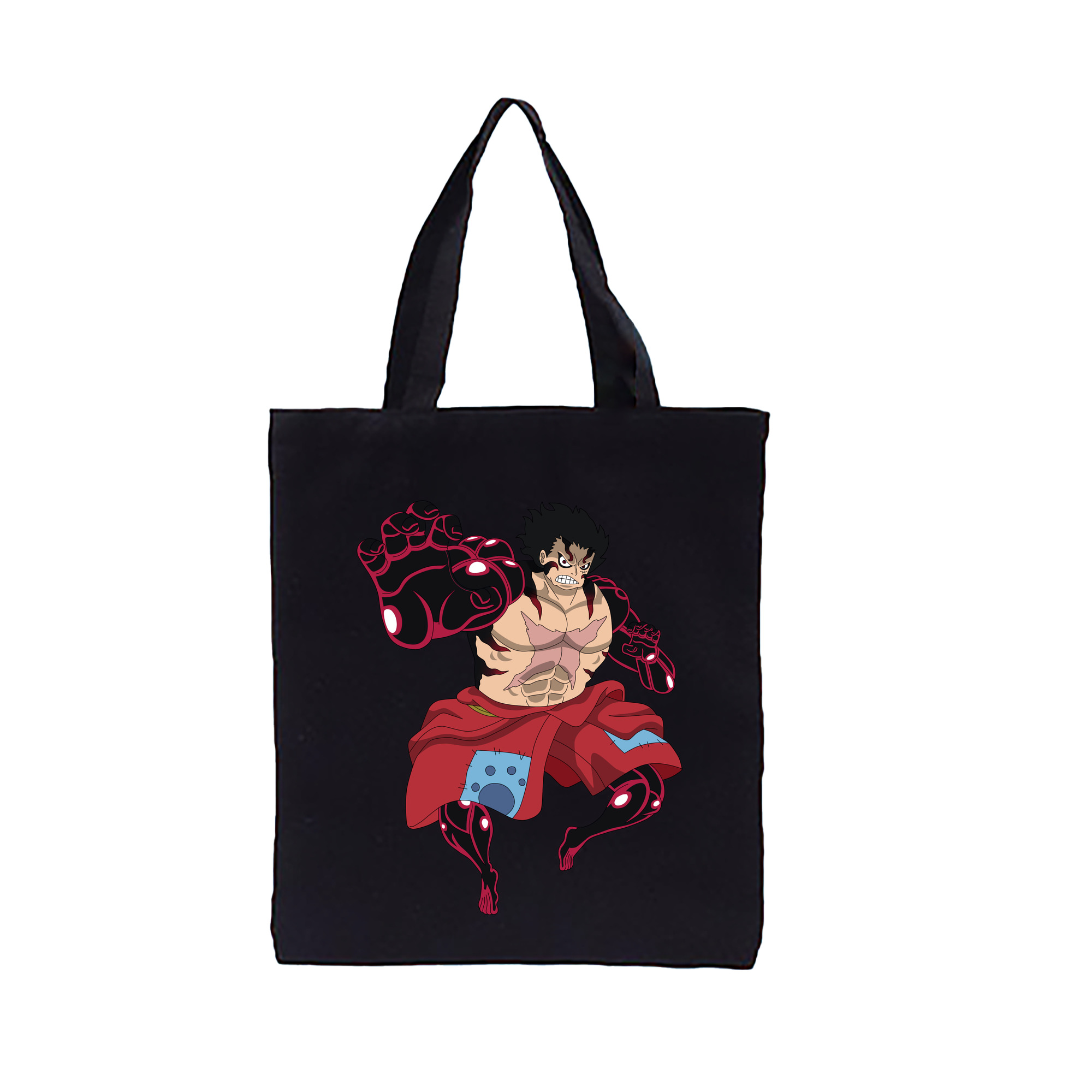 ワンピース モンキー・D・ルフィ ONE PIECE Monkey D. Luffy 縦型キャンバス生地手提げバッグ　トートバッグ