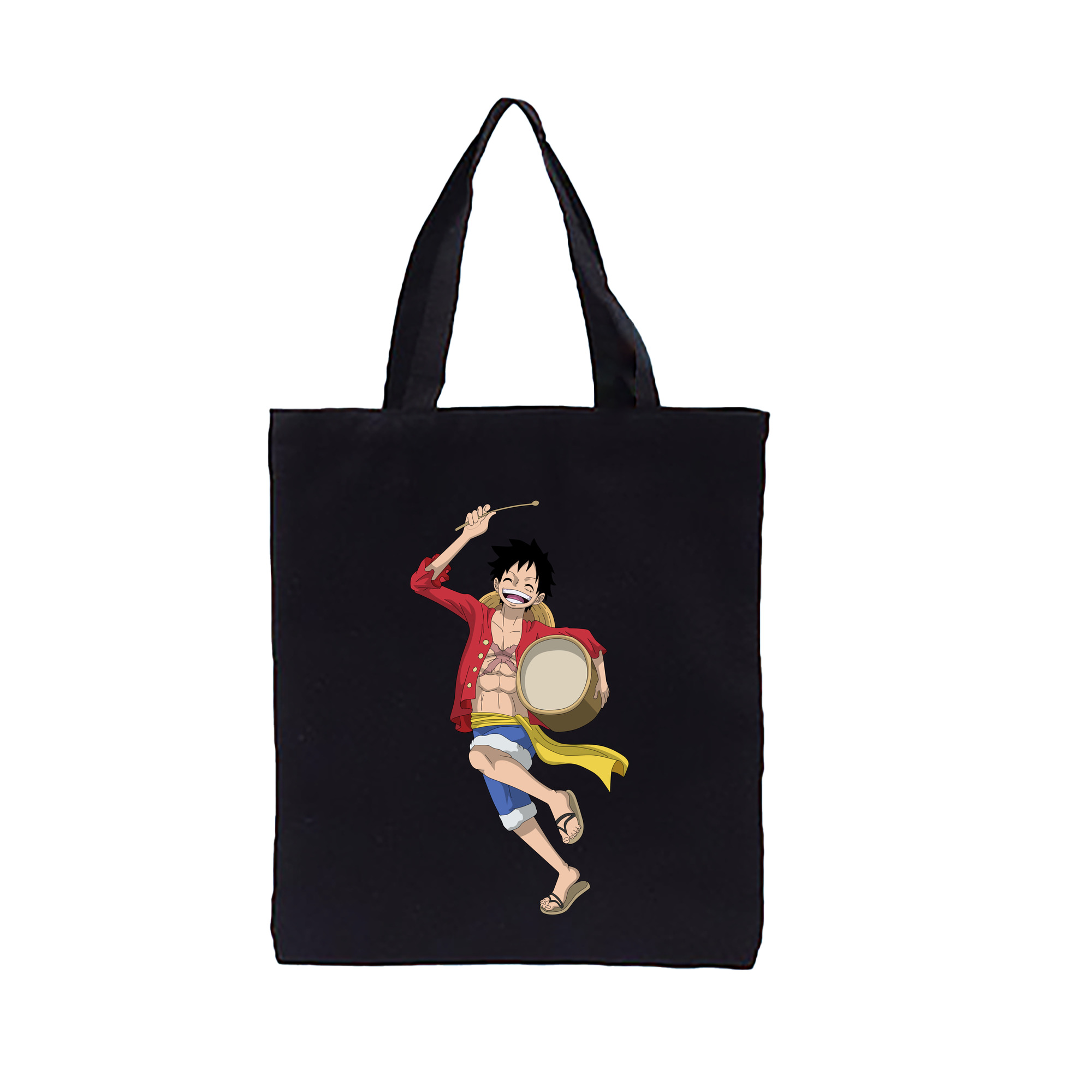 ワンピース モンキー・D・ルフィ ONE PIECE Monkey D. Luffy 縦型キャンバス生地手提げバッグ　トートバッグ