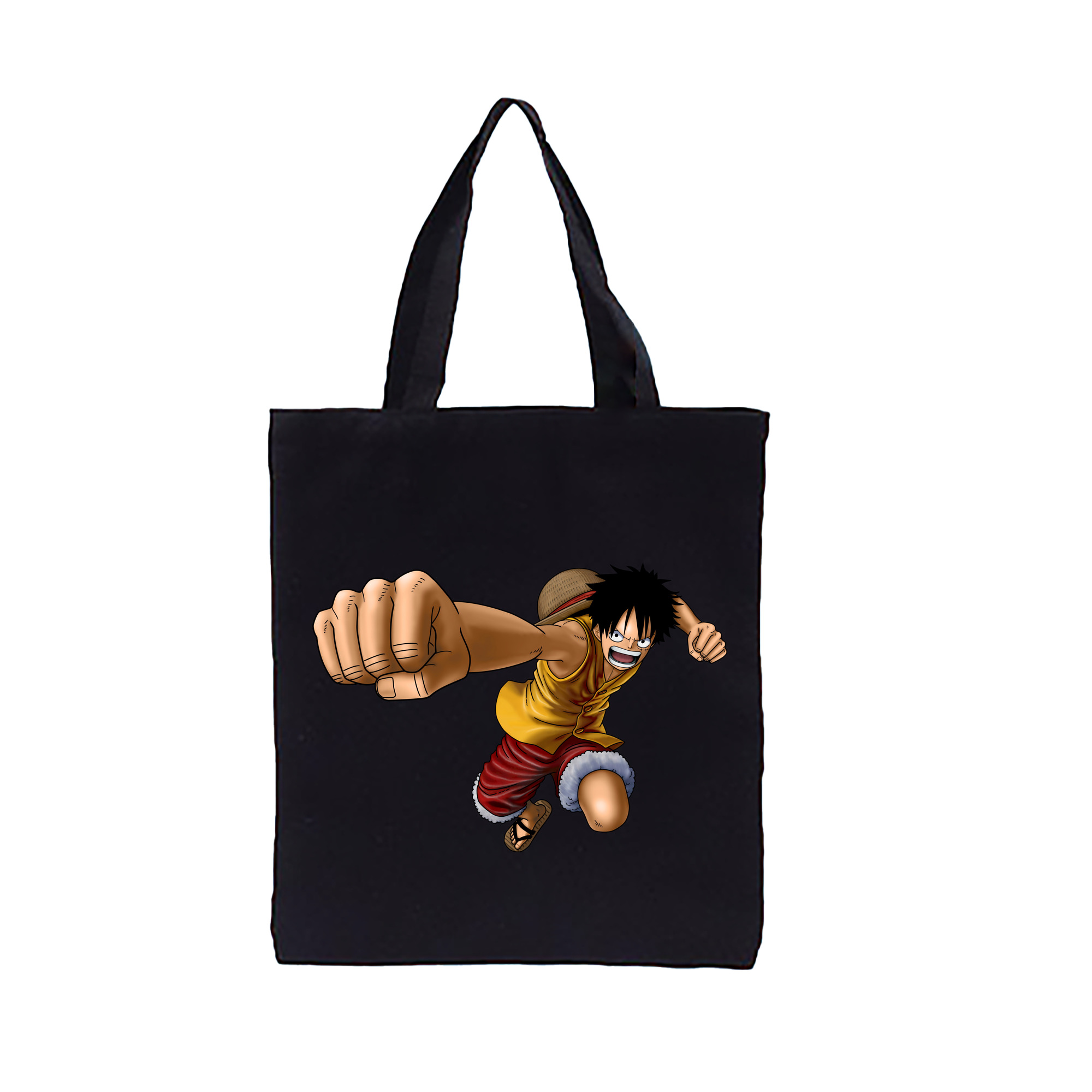 ワンピース モンキー・D・ルフィ ONE PIECE Monkey D. Luffy 縦型キャンバス生地手提げバッグ　トートバッグ