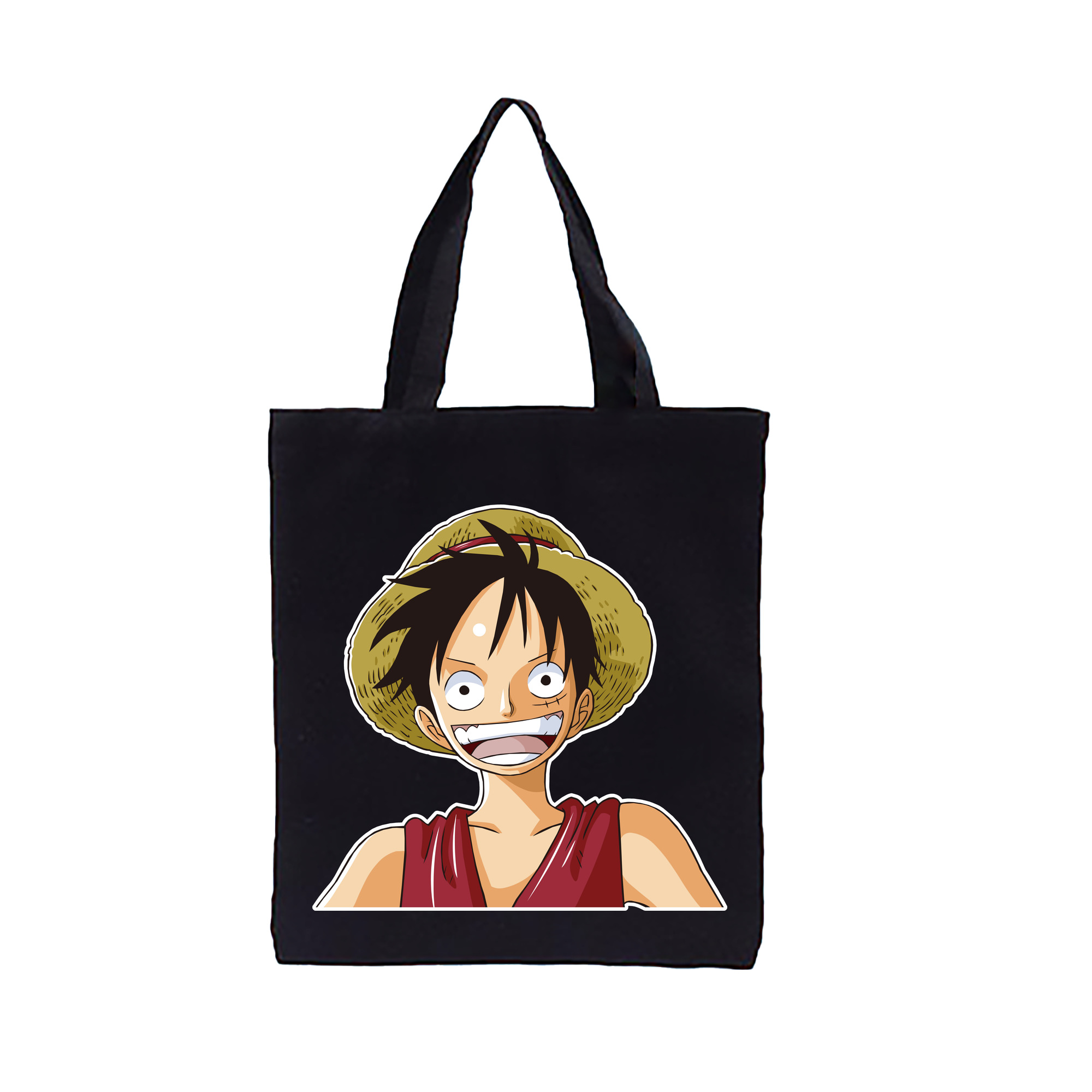 ワンピース モンキー・D・ルフィ ONE PIECE Monkey D. Luffy 縦型キャンバス生地手提げバッグ　トートバッグ
