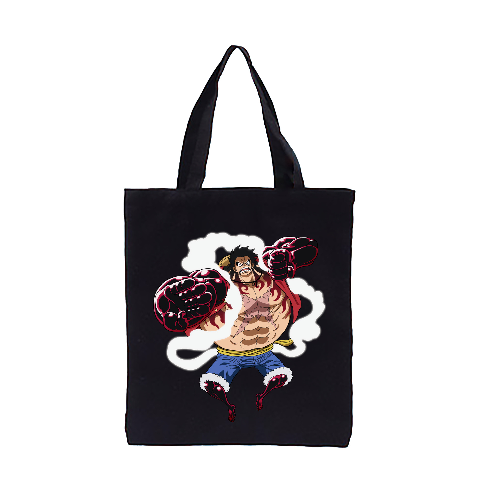 ワンピース モンキー・D・ルフィ ONE PIECE Monkey D. Luffy 縦型キャンバス生地手提げバッグ　トートバッグ