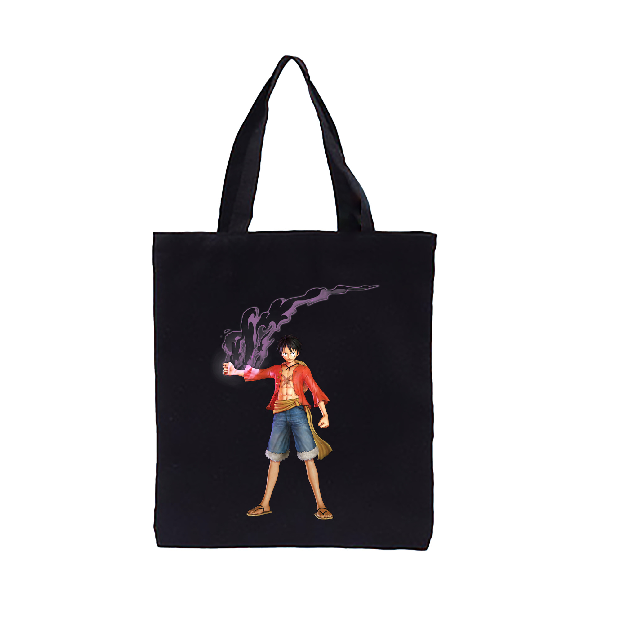 ワンピース モンキー・D・ルフィ ONE PIECE Monkey D. Luffy 縦型キャンバス生地手提げバッグ　トートバッグ