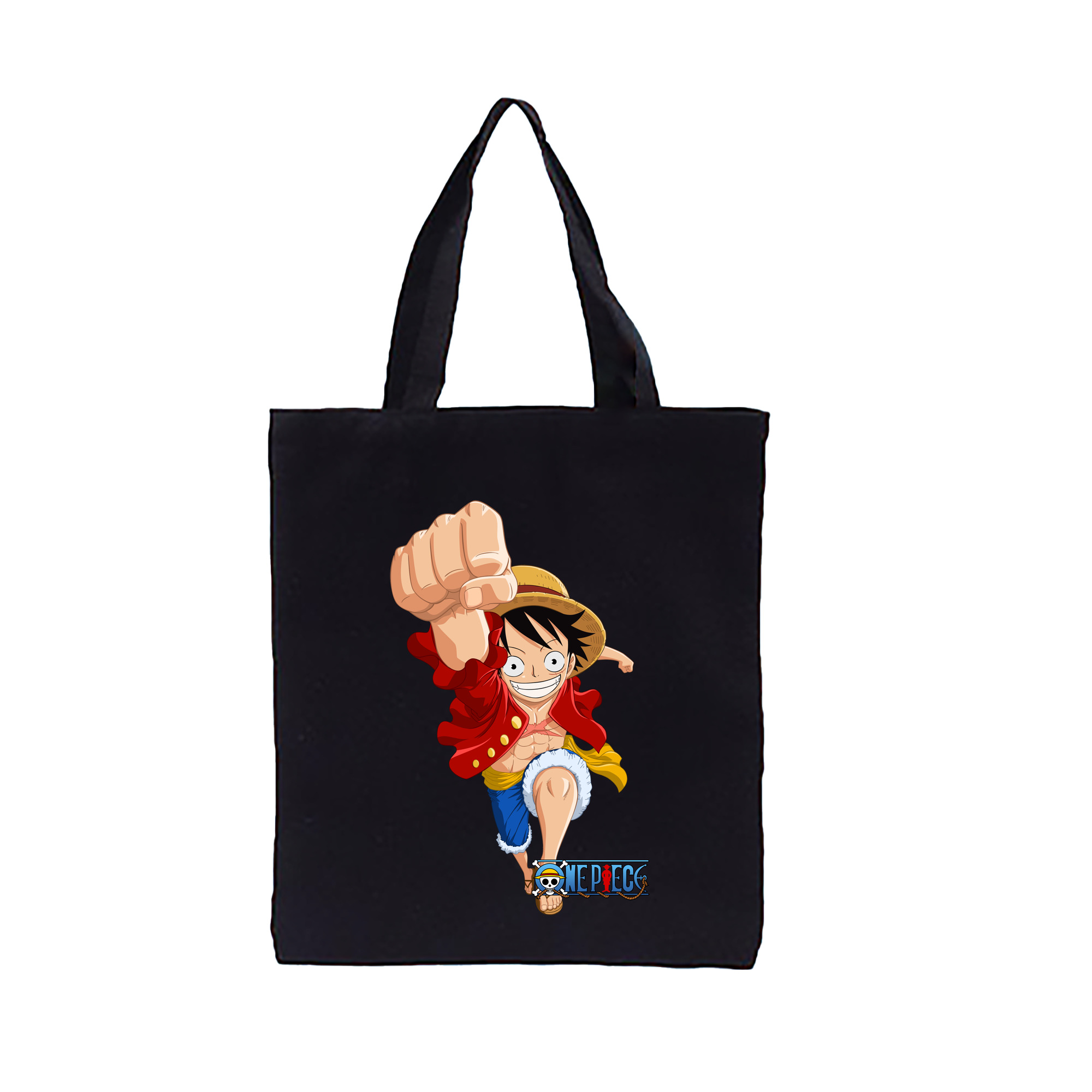 ワンピース モンキー・D・ルフィ ONE PIECE Monkey D. Luffy 縦型キャンバス生地手提げバッグ　トートバッグ