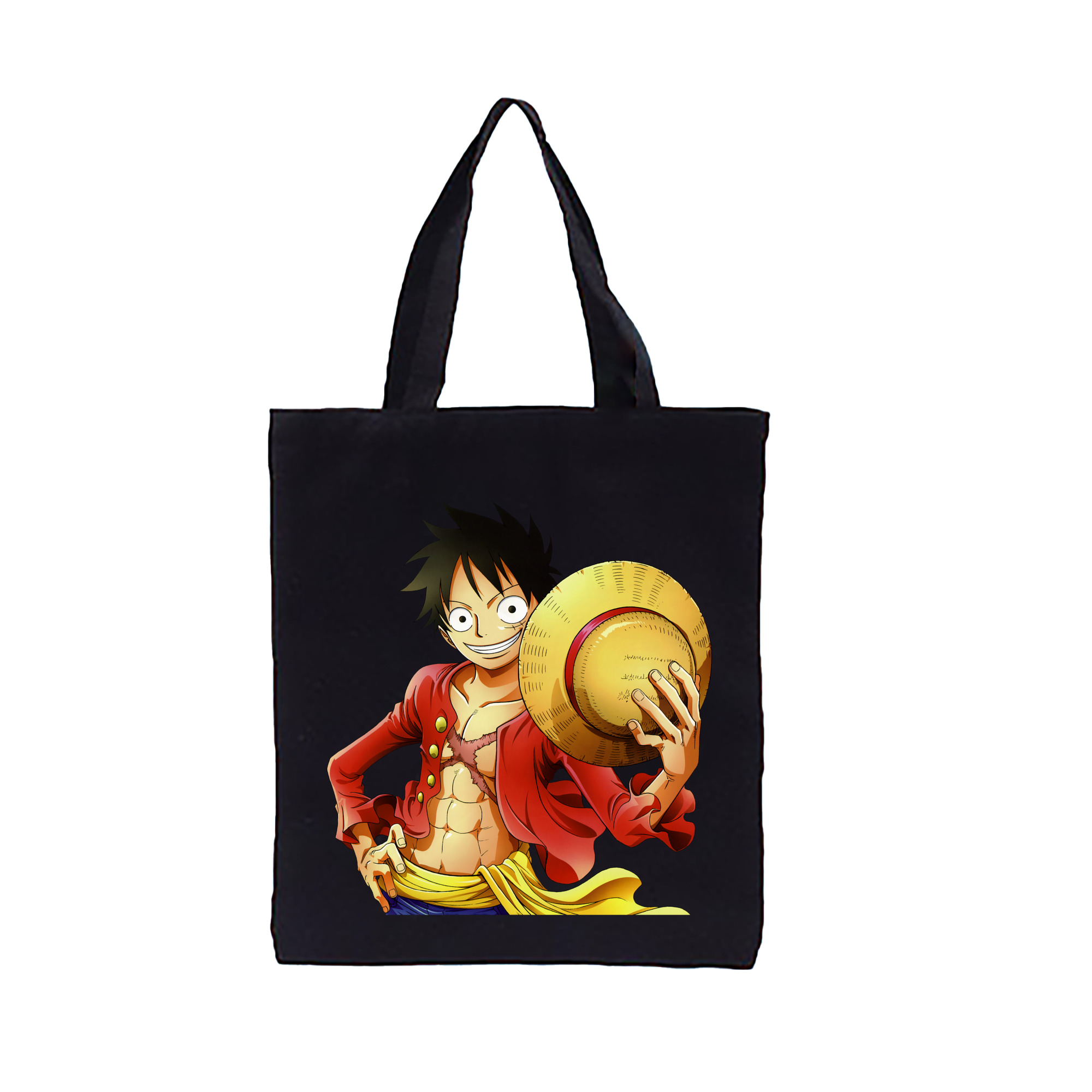 ワンピース モンキー・D・ルフィ ONE PIECE Monkey D. Luffy 縦型キャンバス生地手提げバッグ　トートバッグ