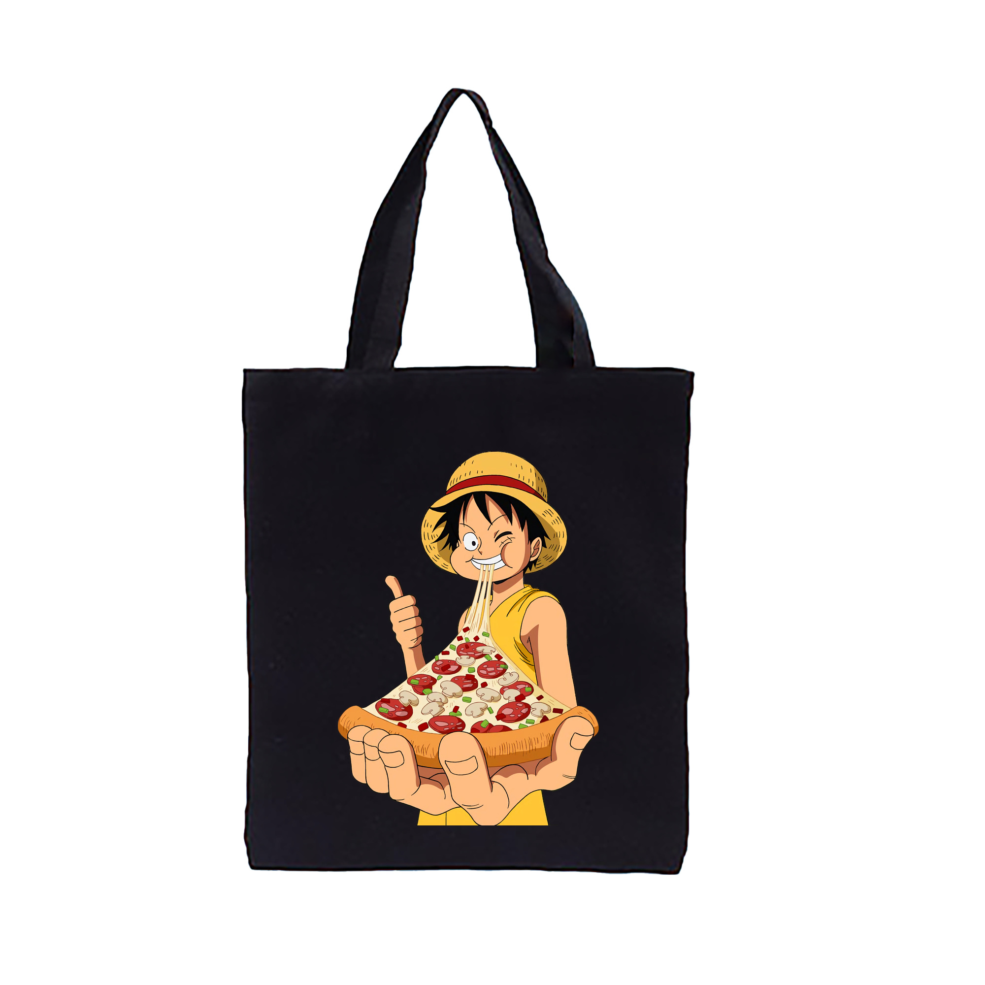 ワンピース モンキー・D・ルフィ ONE PIECE Monkey D. Luffy 縦型キャンバス生地手提げバッグ　トートバッグ