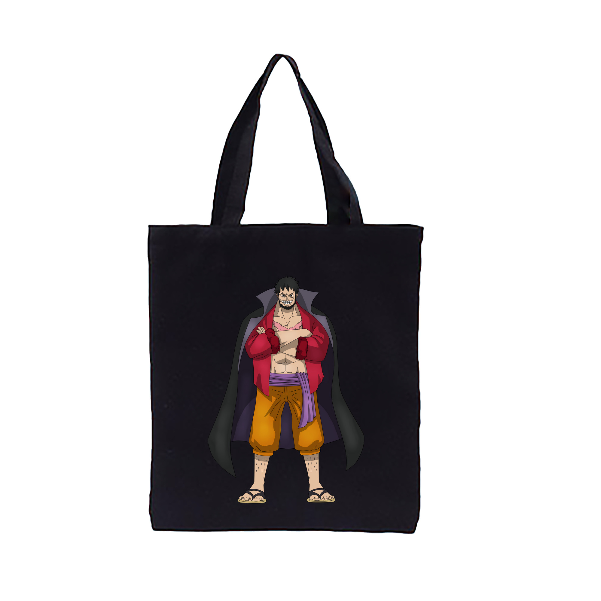 ワンピース モンキー・D・ルフィ ONE PIECE Monkey D. Luffy 縦型キャンバス生地手提げバッグ　トートバッグ