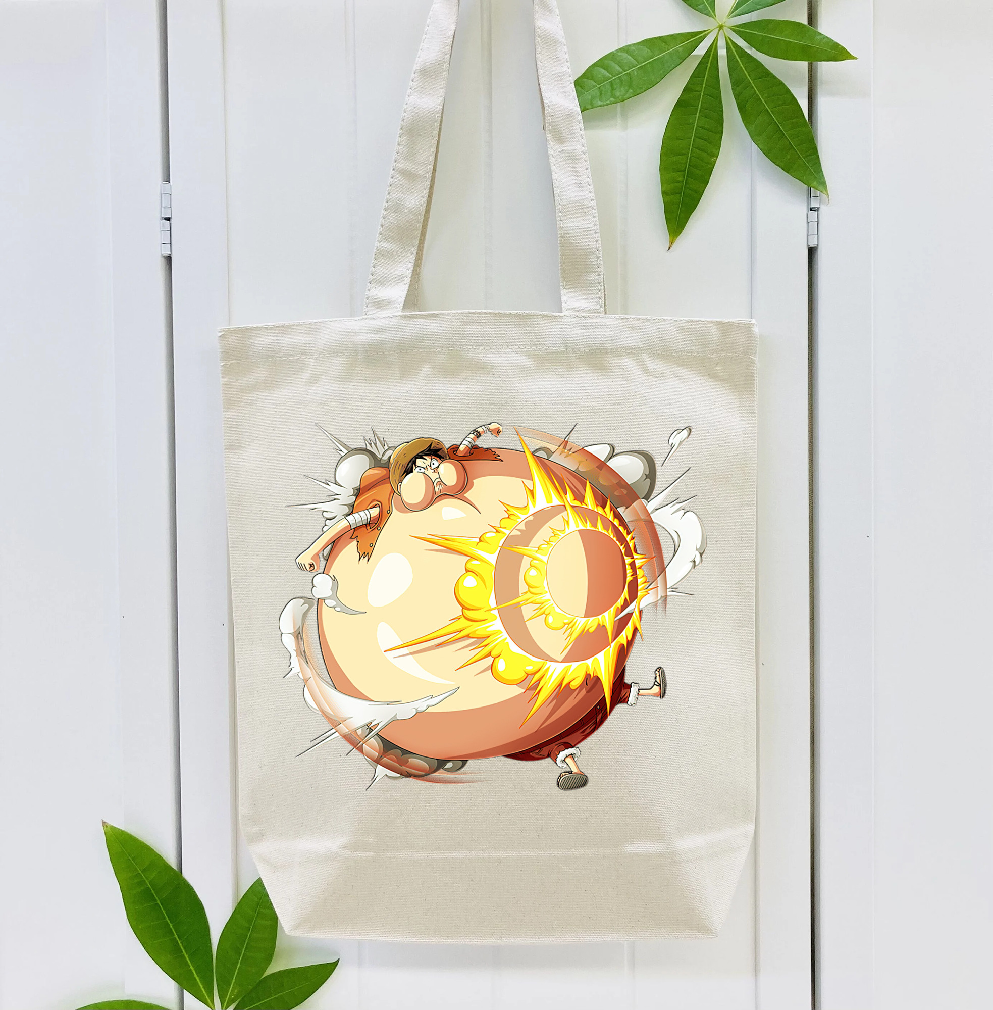 ワンピース モンキー・D・ルフィ ONE PIECE Monkey D. Luffy 縦型キャンバス生地手提げバッグ　トートバッグ