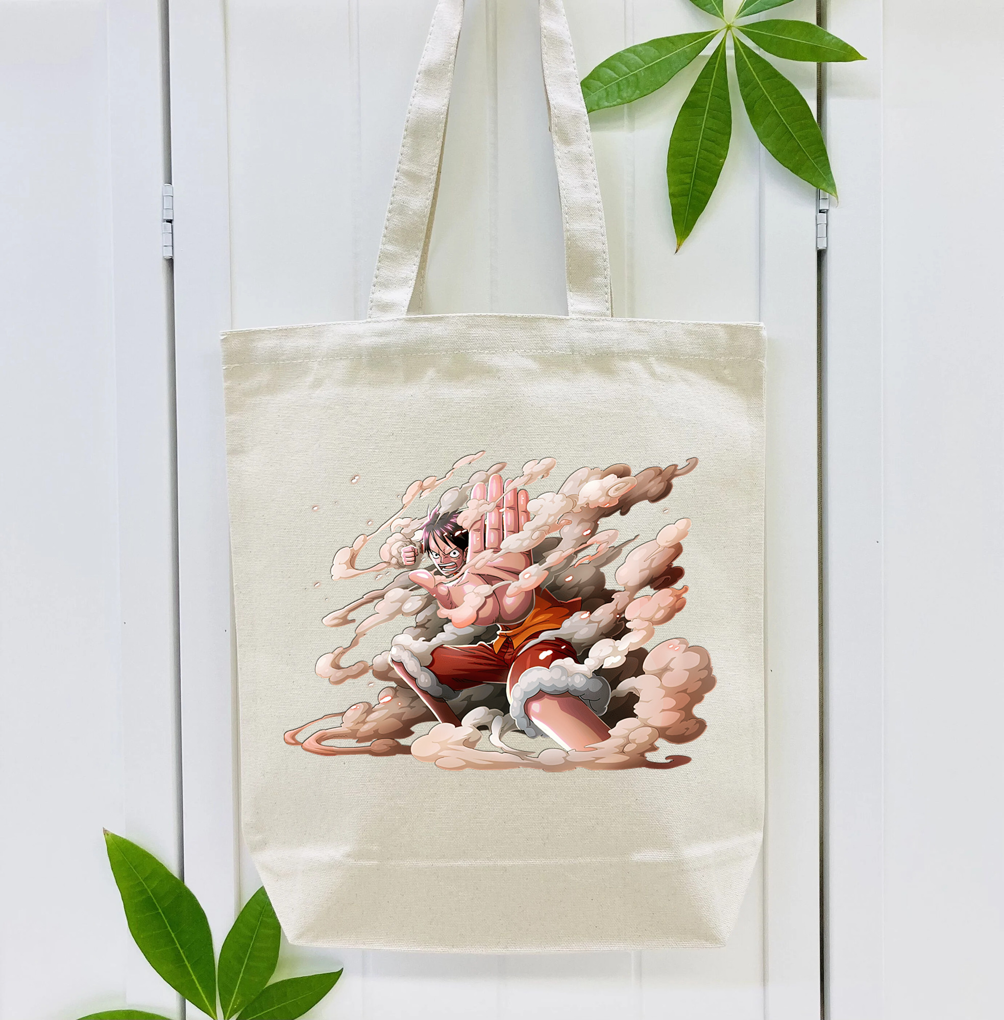 ワンピース モンキー・D・ルフィ ONE PIECE Monkey D. Luffy 縦型キャンバス生地手提げバッグ　トートバッグ