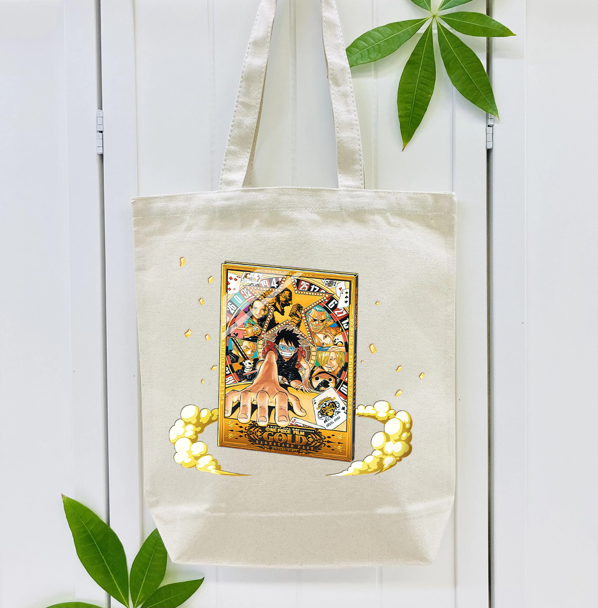 ワンピース モンキー・D・ルフィ ONE PIECE Monkey D. Luffy 縦型キャンバス生地手提げバッグ　トートバッグ
