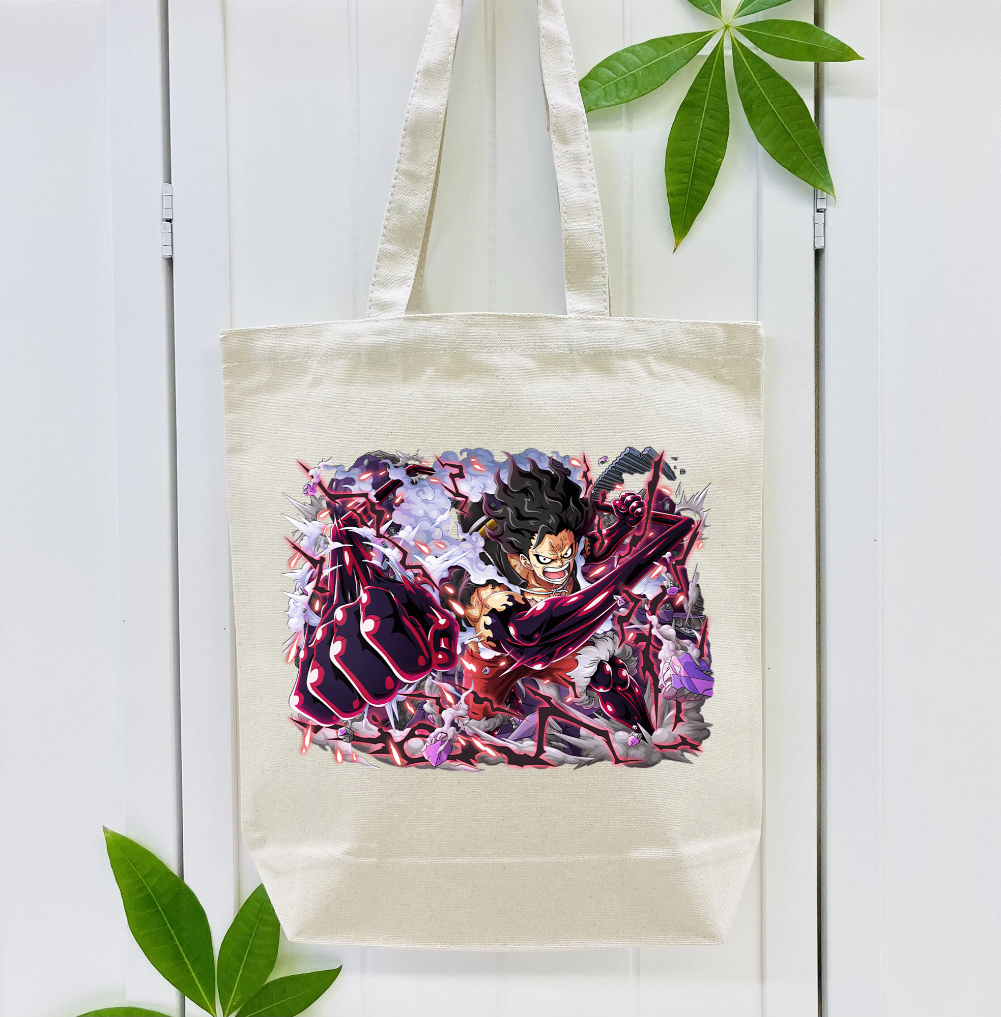 ワンピース モンキー・D・ルフィ ONE PIECE Monkey D. Luffy 縦型キャンバス生地手提げバッグ　トートバッグ