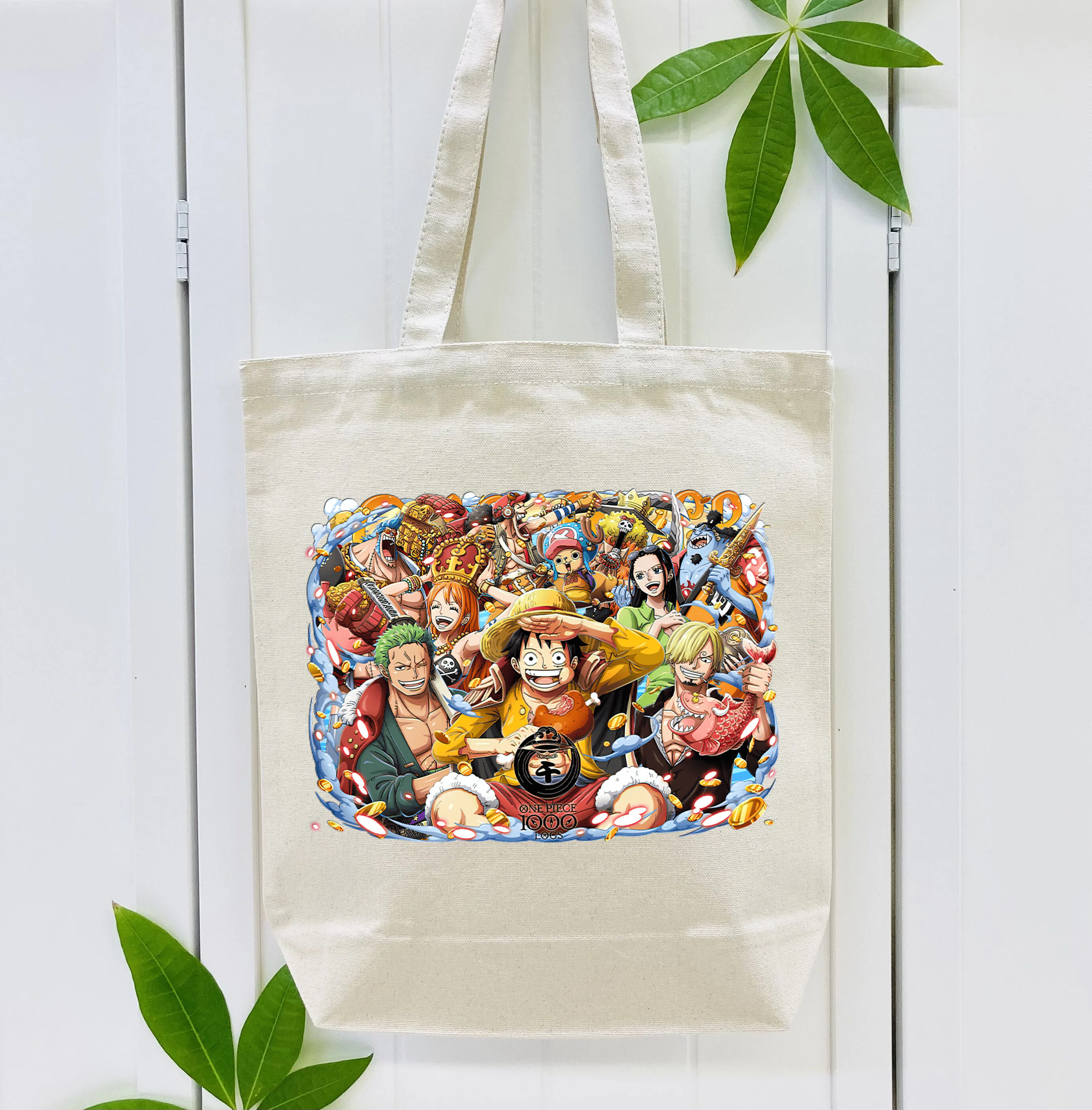 ワンピース モンキー・D・ルフィ ONE PIECE Monkey D. Luffy 縦型キャンバス生地手提げバッグ　トートバッグ
