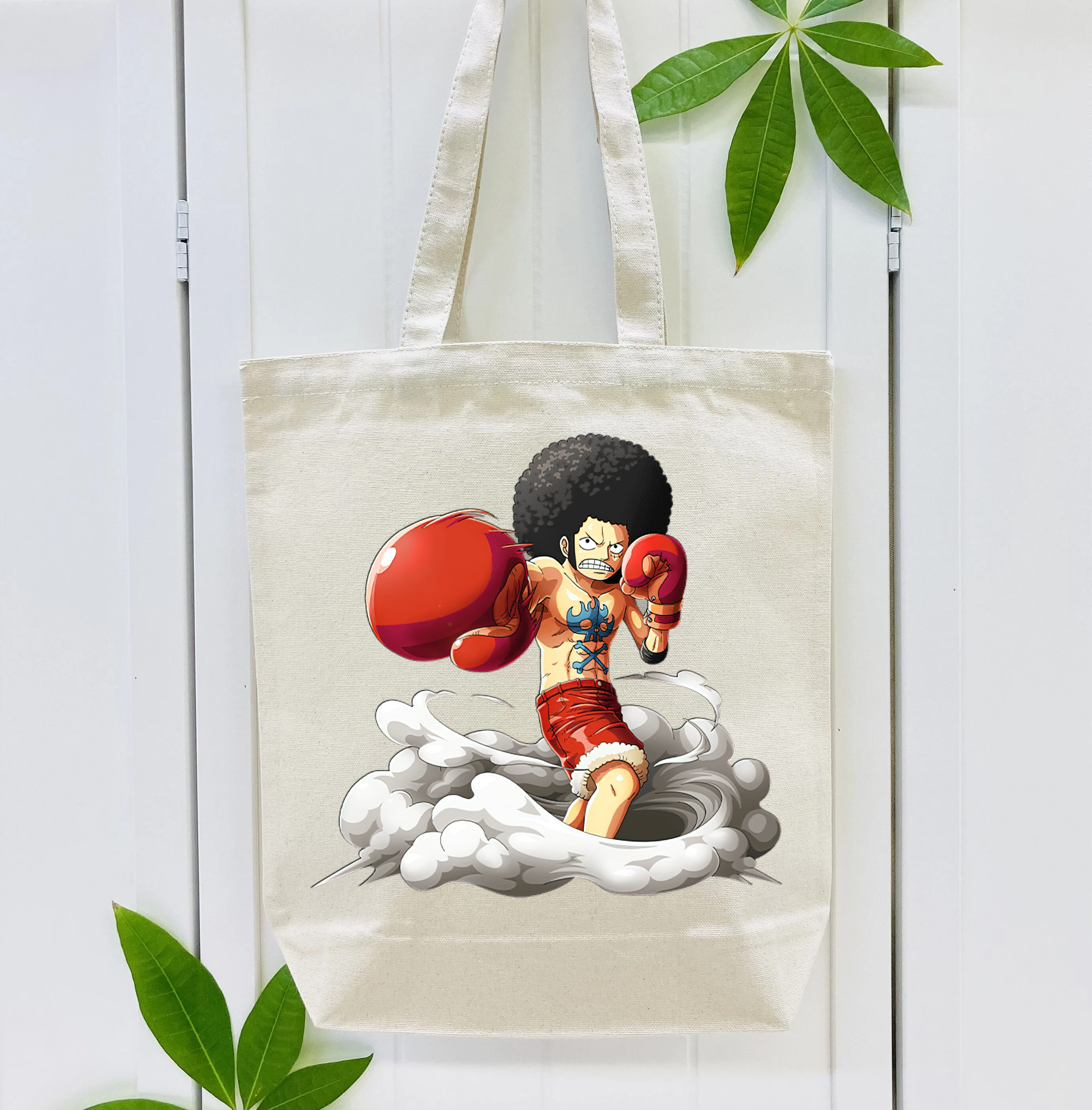 ワンピース モンキー・D・ルフィ ONE PIECE Monkey D. Luffy 縦型キャンバス生地手提げバッグ　トートバッグ