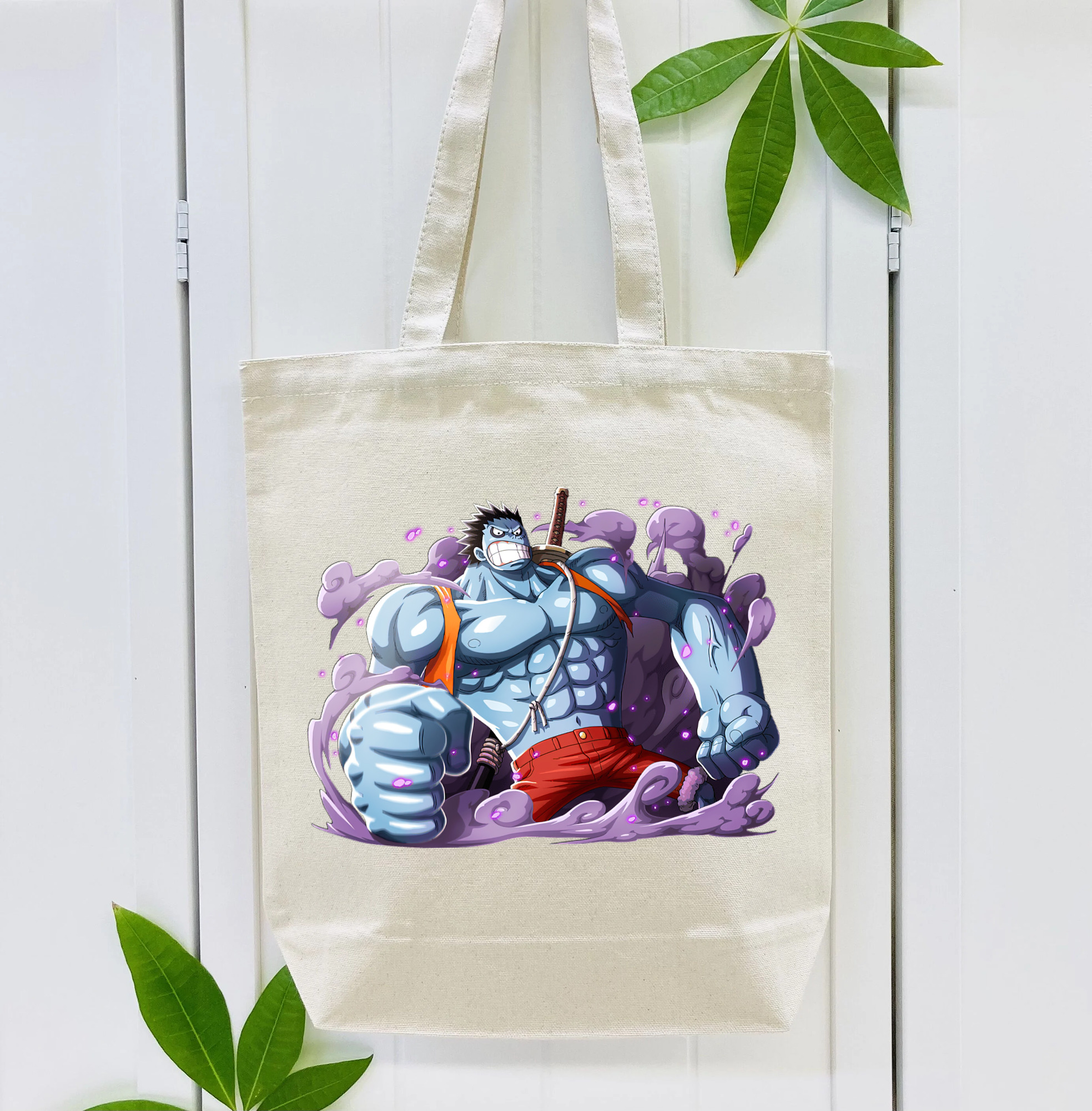 ワンピース モンキー・D・ルフィ ONE PIECE Monkey D. Luffy 縦型キャンバス生地手提げバッグ　トートバッグ