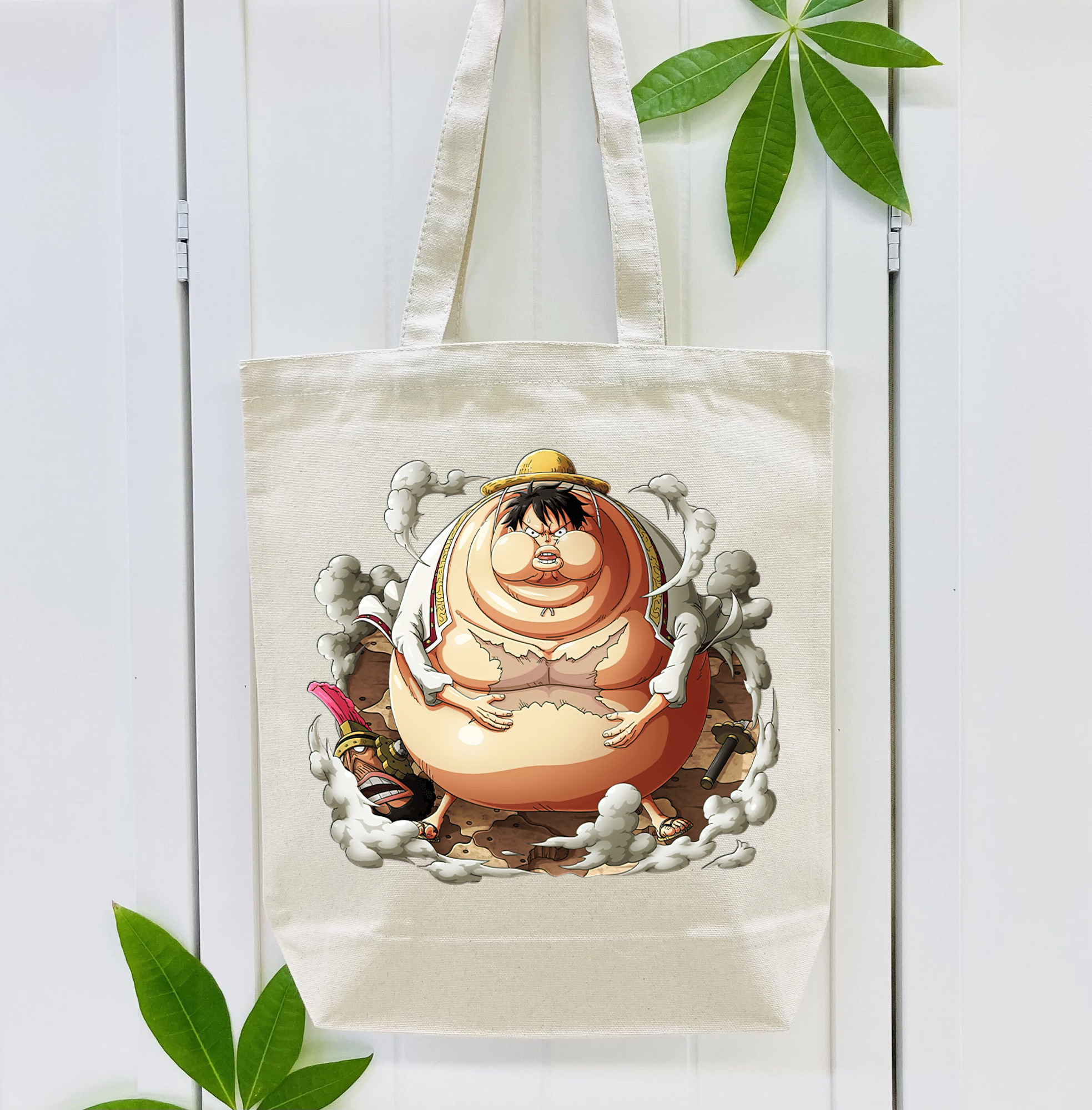 ワンピース モンキー・D・ルフィ ONE PIECE Monkey D. Luffy 縦型キャンバス生地手提げバッグ　トートバッグ